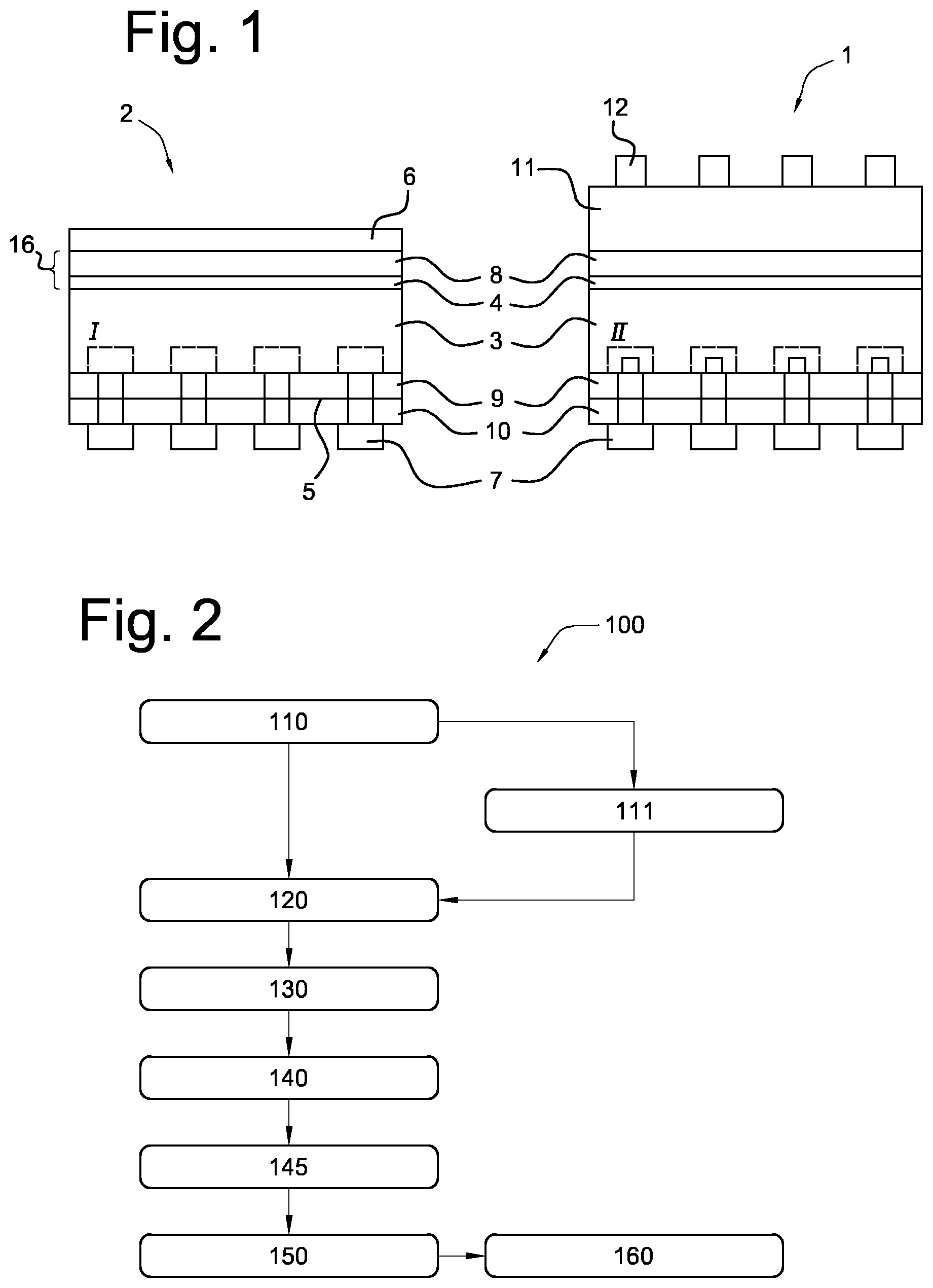 Patent US12588298 — PERC-tandem solar cell with sacrificial layer — Figure 1