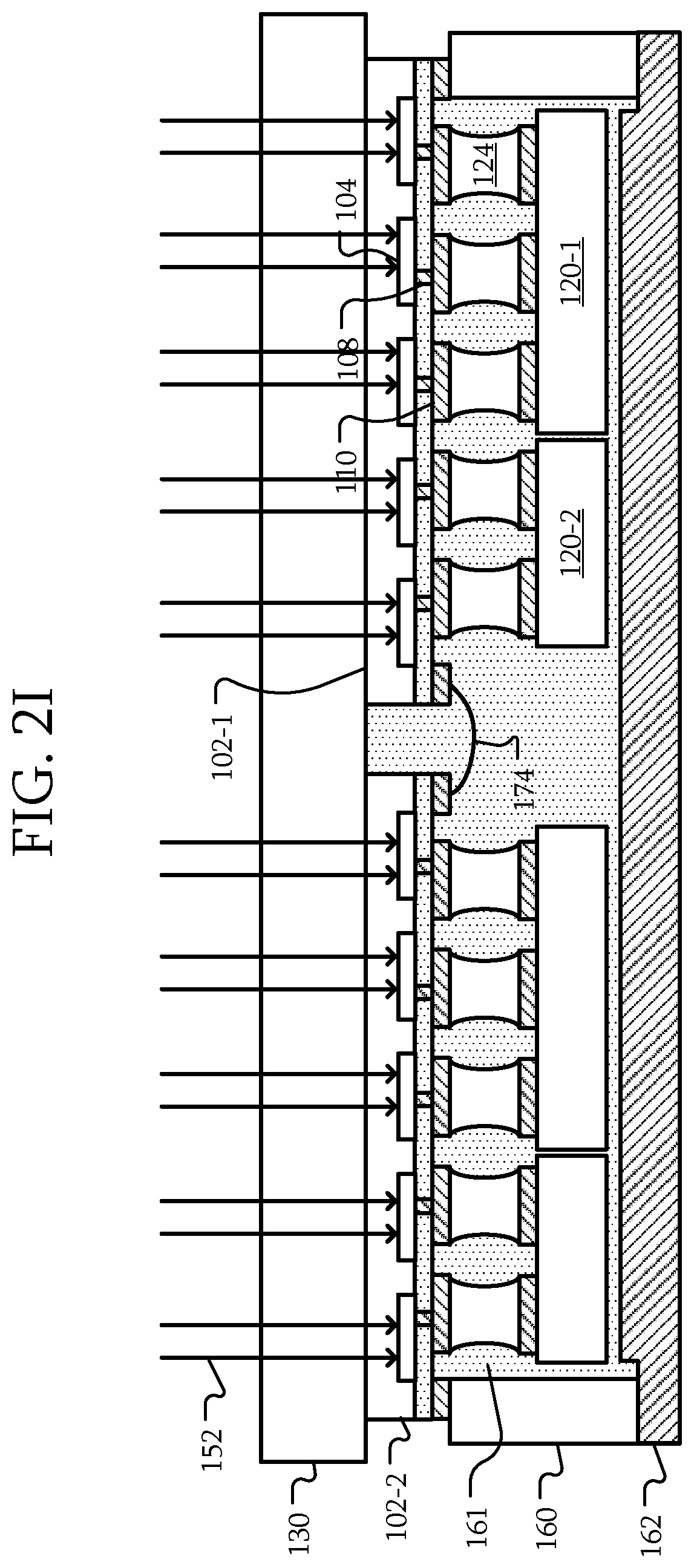 Patent US12588301 Figure 14 – Detector architecture using photodetector substrates and semiconductor devices