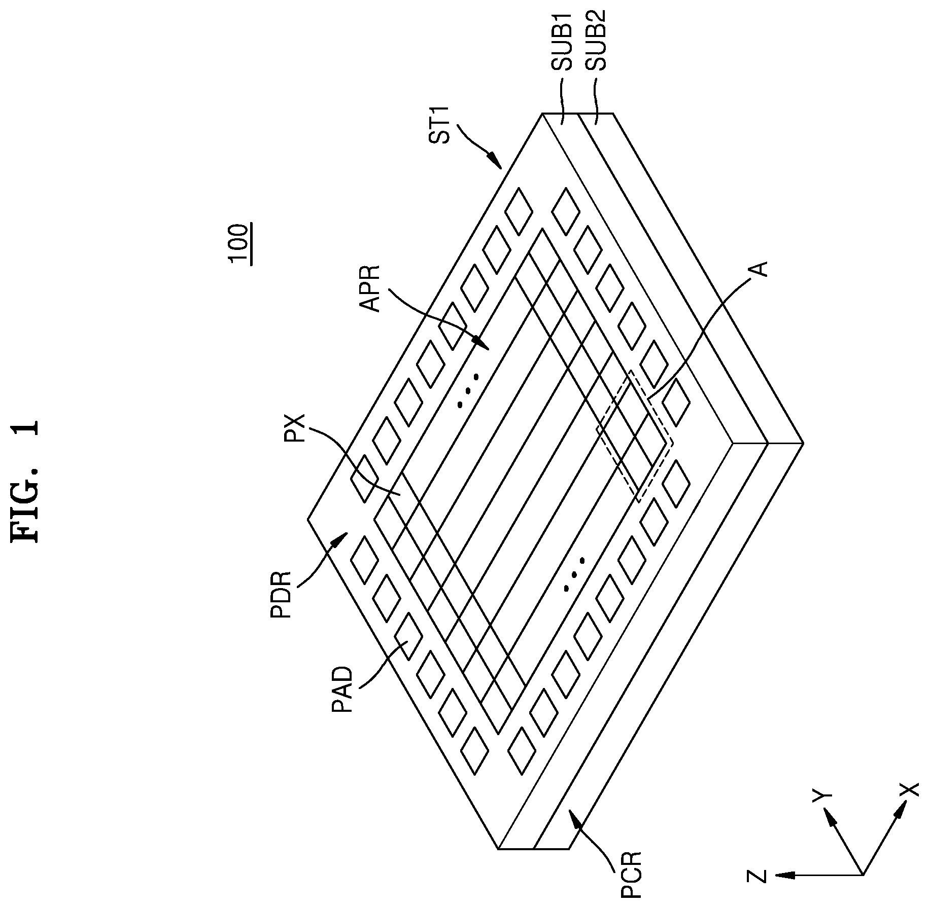 Patent US12588304 — Image sensor including a buried gate — Figure 1