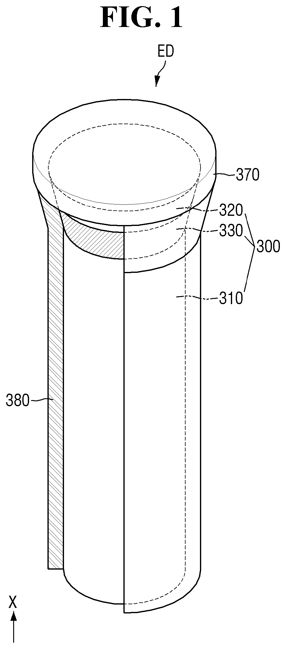 Patent US12588319 Figure 1 – Light-emitting device, manufacturing method therefor, and display apparatus