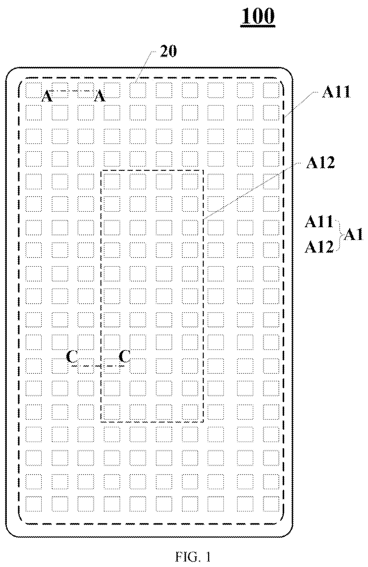 Patent US12588333 — Display panel, manufacturing method thereof, and display apparatus — Figure 1