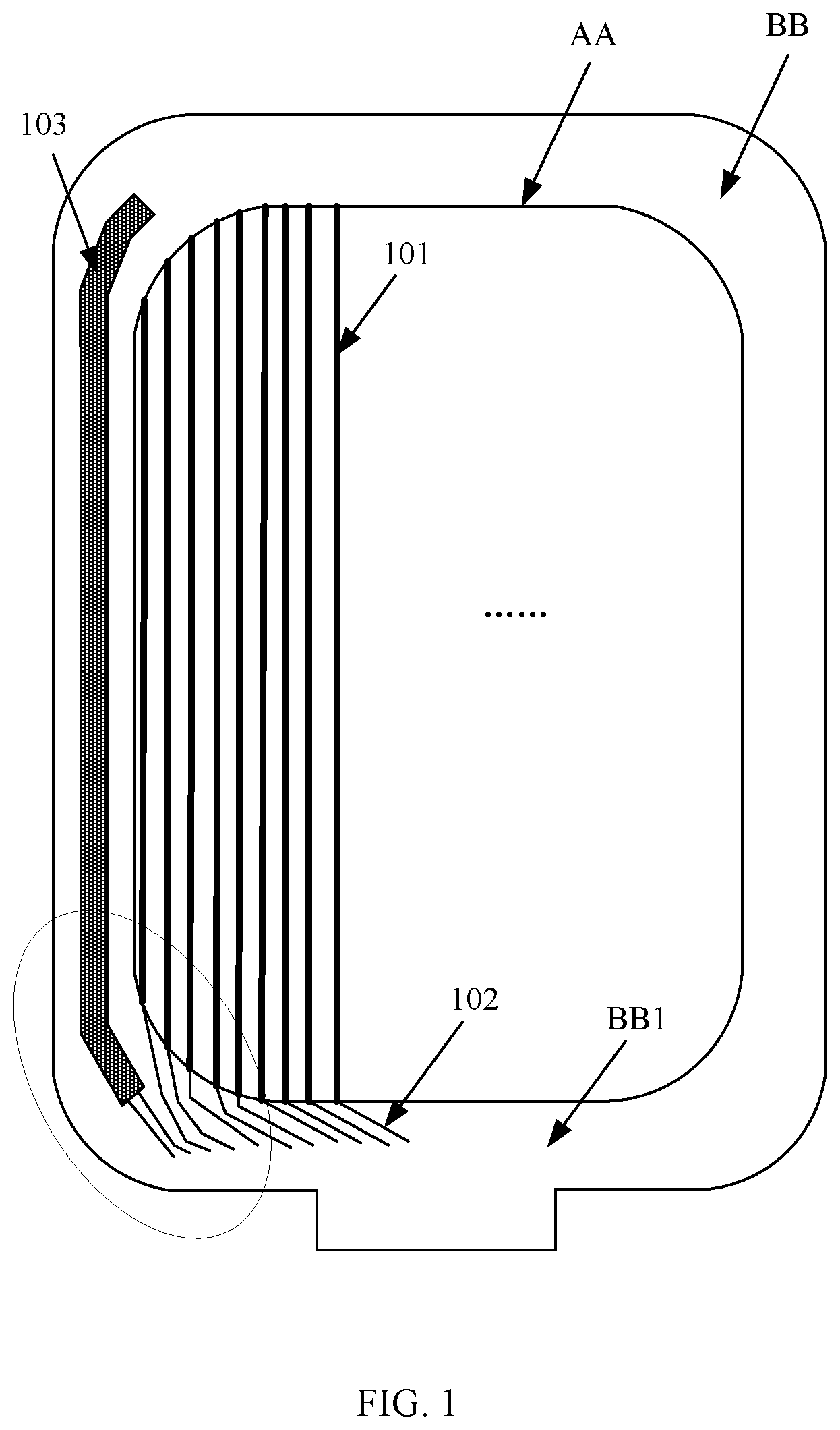 Patent US12588341 — Display panel and electronic device — Figure 1