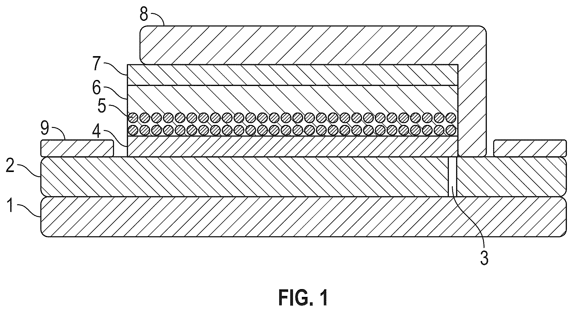 Patent US12588349 — All-printed bifacial carbon-based perovskite solar module with tailorable optoelectrical characteristics made under ambient air — Figure 1