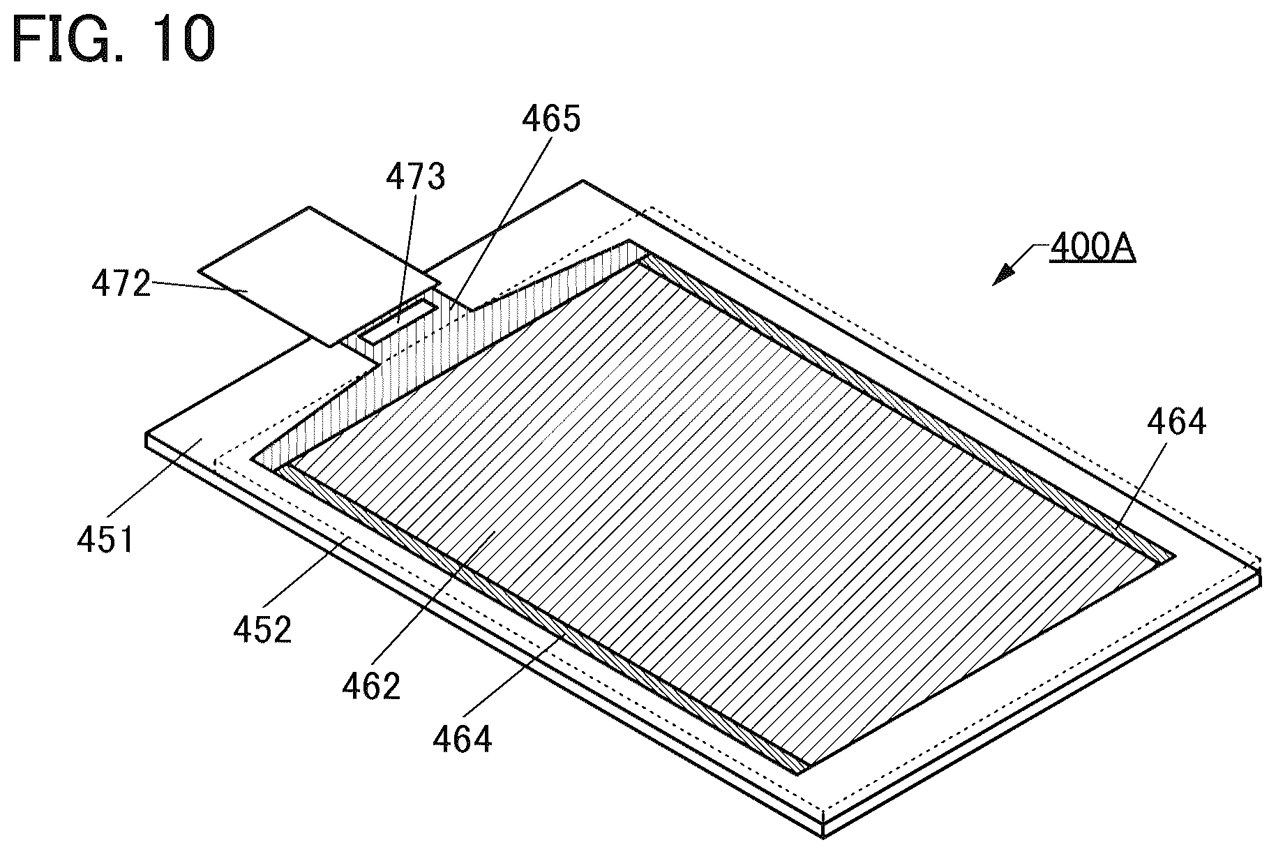 Patent US12588358 Figure 10 – Display device and method for manufacturing display device