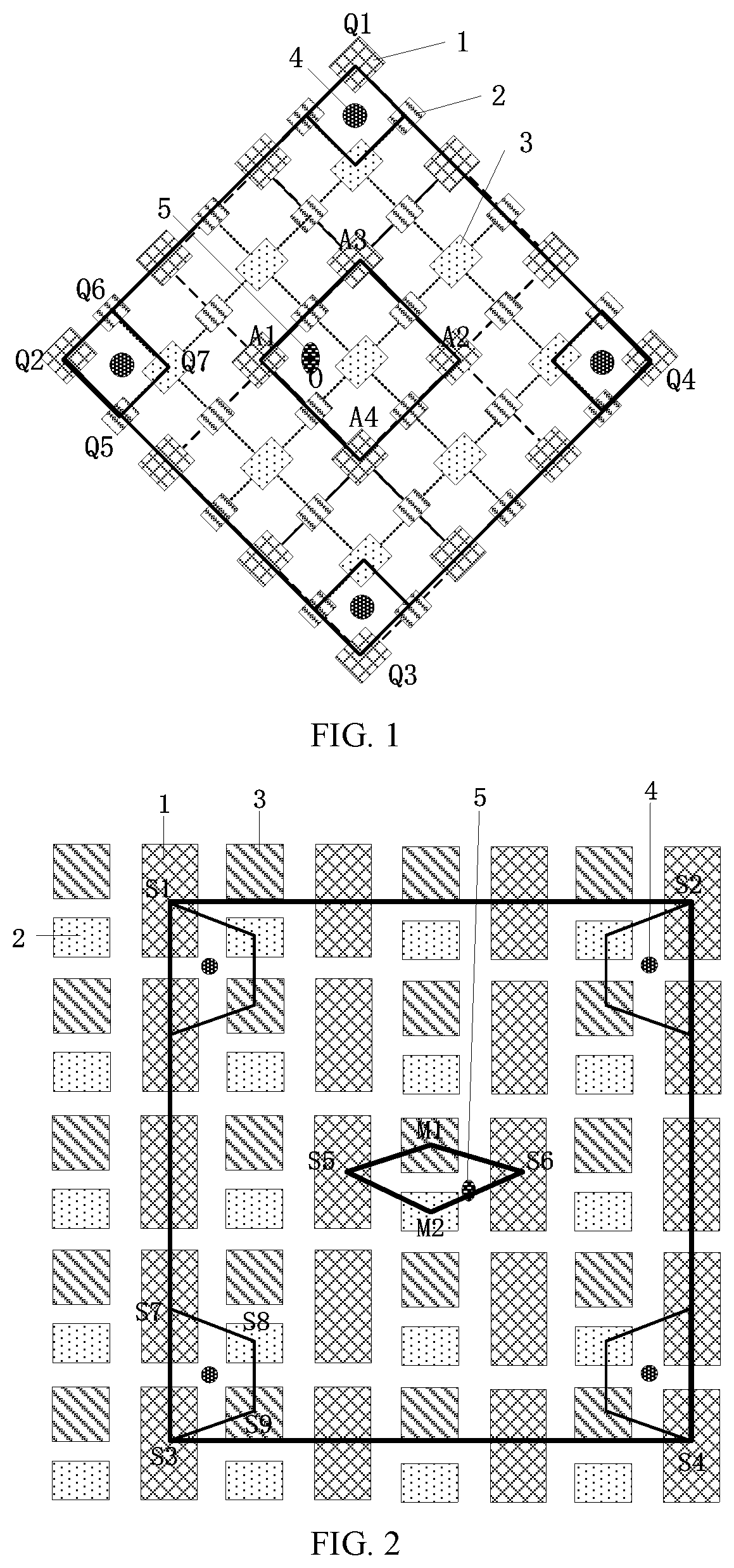 Patent US12588384 — Display base plate including main and auxiliary spacers — Figure 1