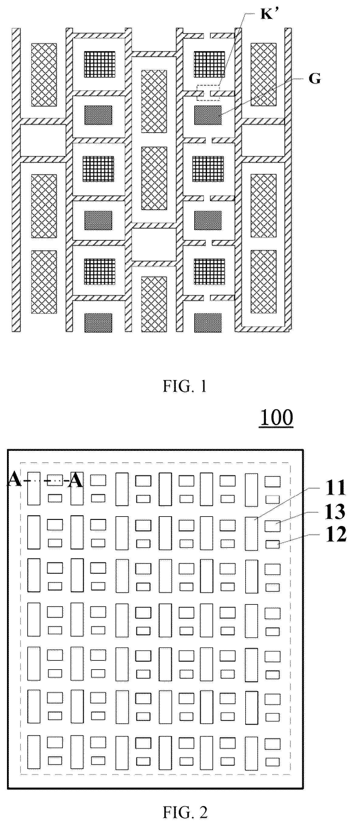 Patent US12588385 — Display panel and device with touch layer metal grid at peripheries of pixel openings — Figure 1
