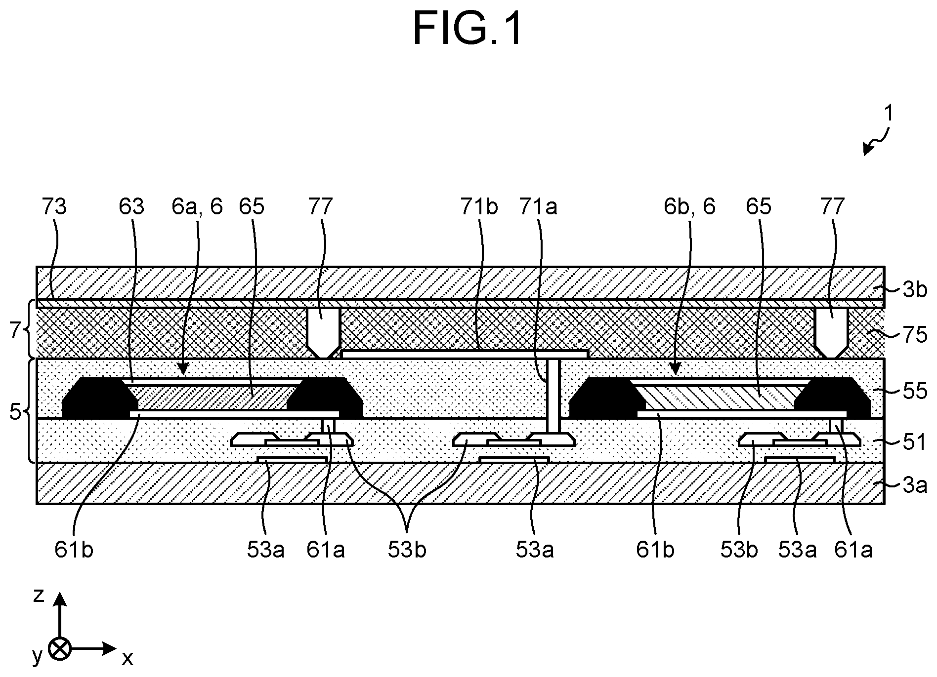 Patent US12588389 — Transparent display device — Figure 1