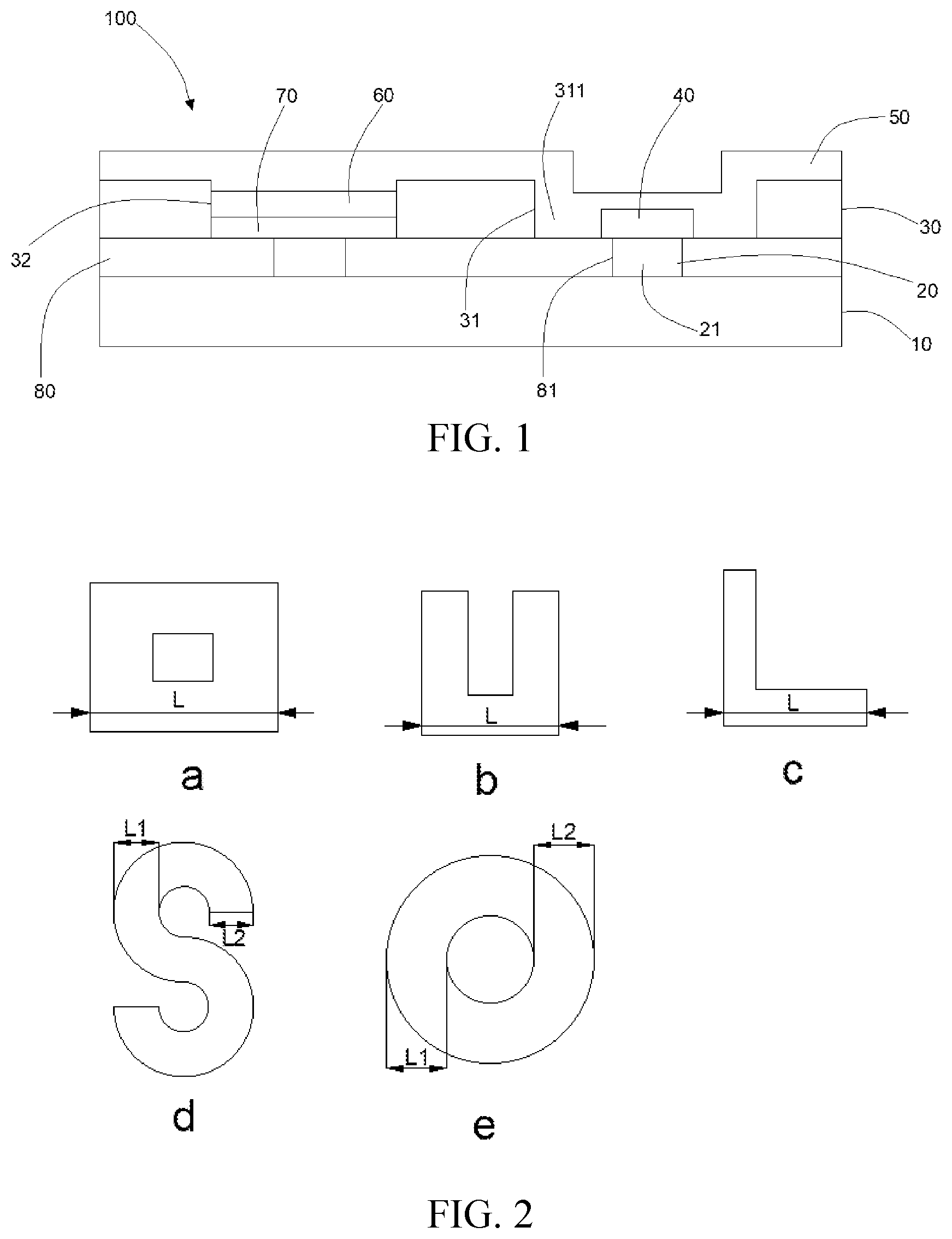 Patent US12588391 — OLED display panel and method of fabricating OLED display panel — Figure 1