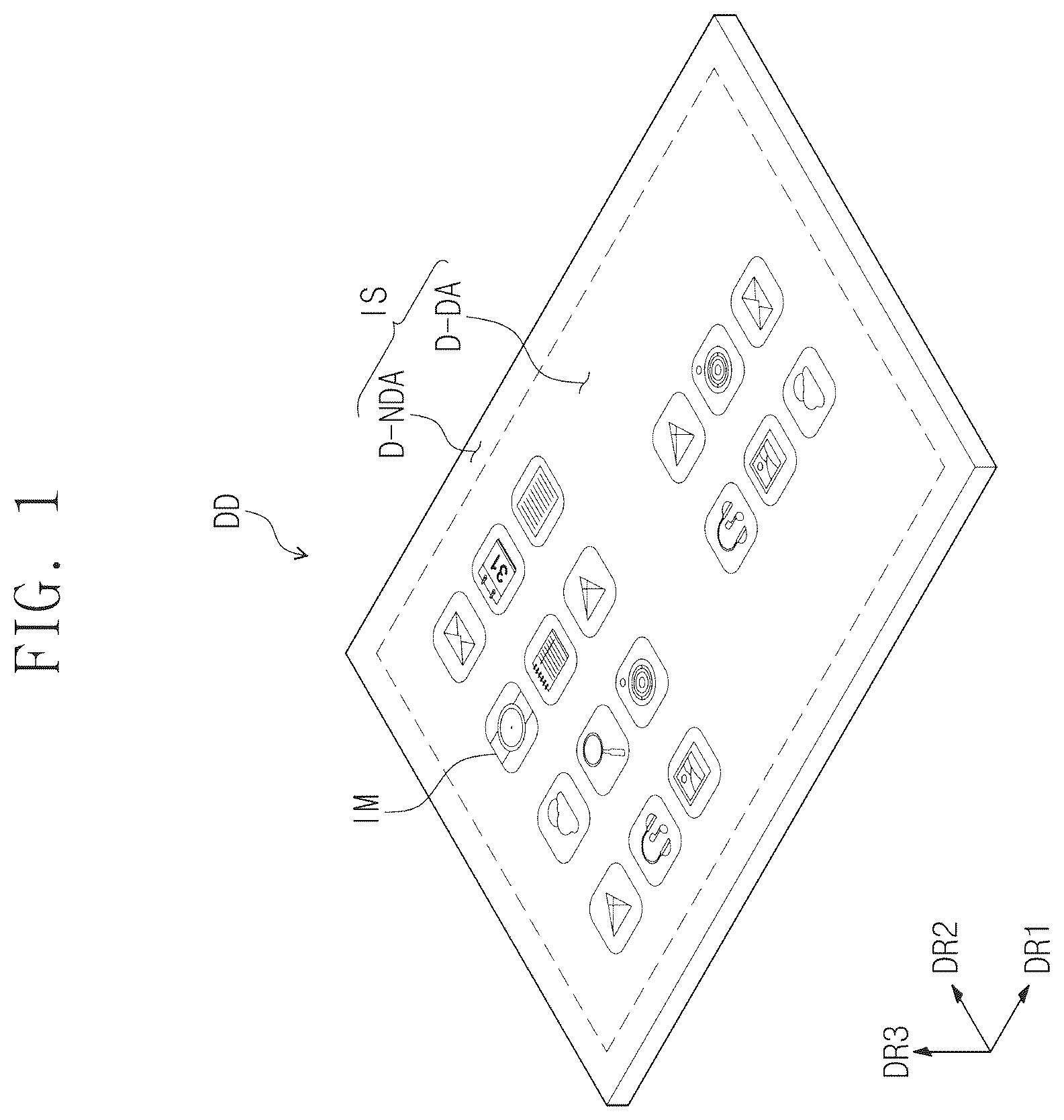 Patent US12588399 — Display device — Figure 1