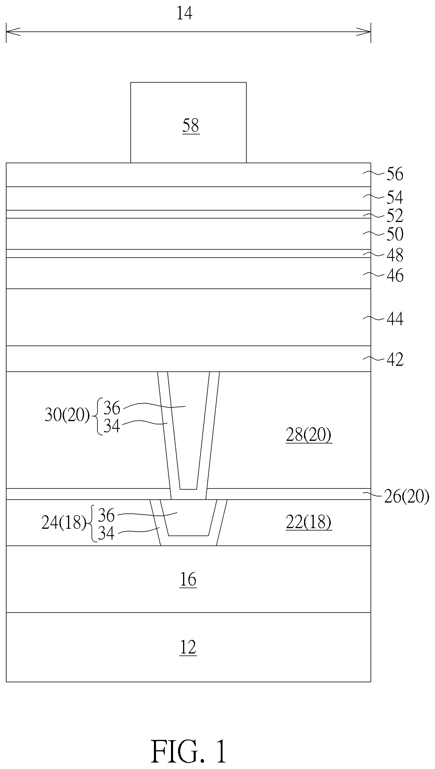 Patent US12588422 — Semiconductor device and method for fabricating the same — Figure 1