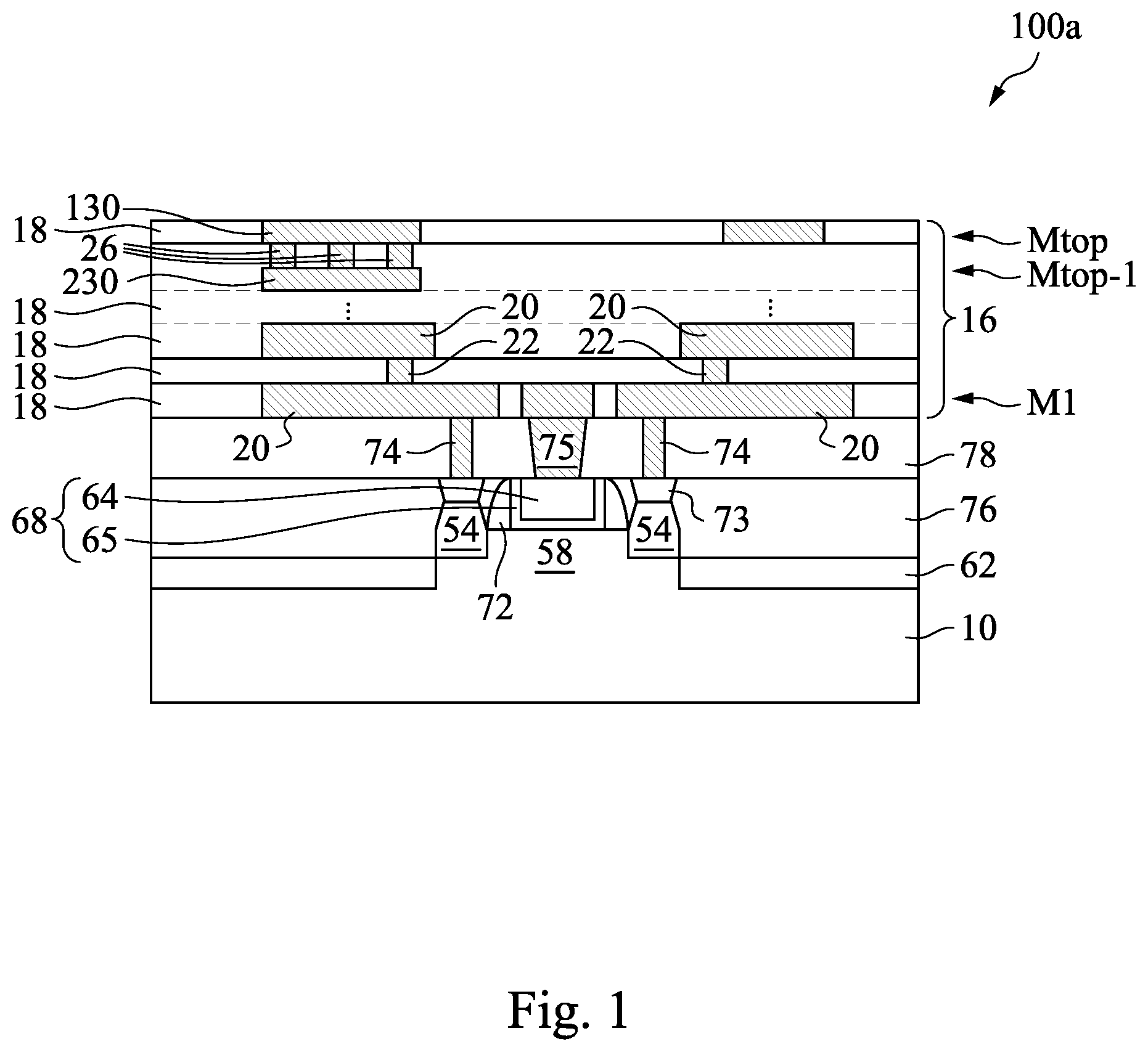 Patent US12588439 — Method of manufacturing semiconductor structure with spacer on photoresist layer — Figure 1