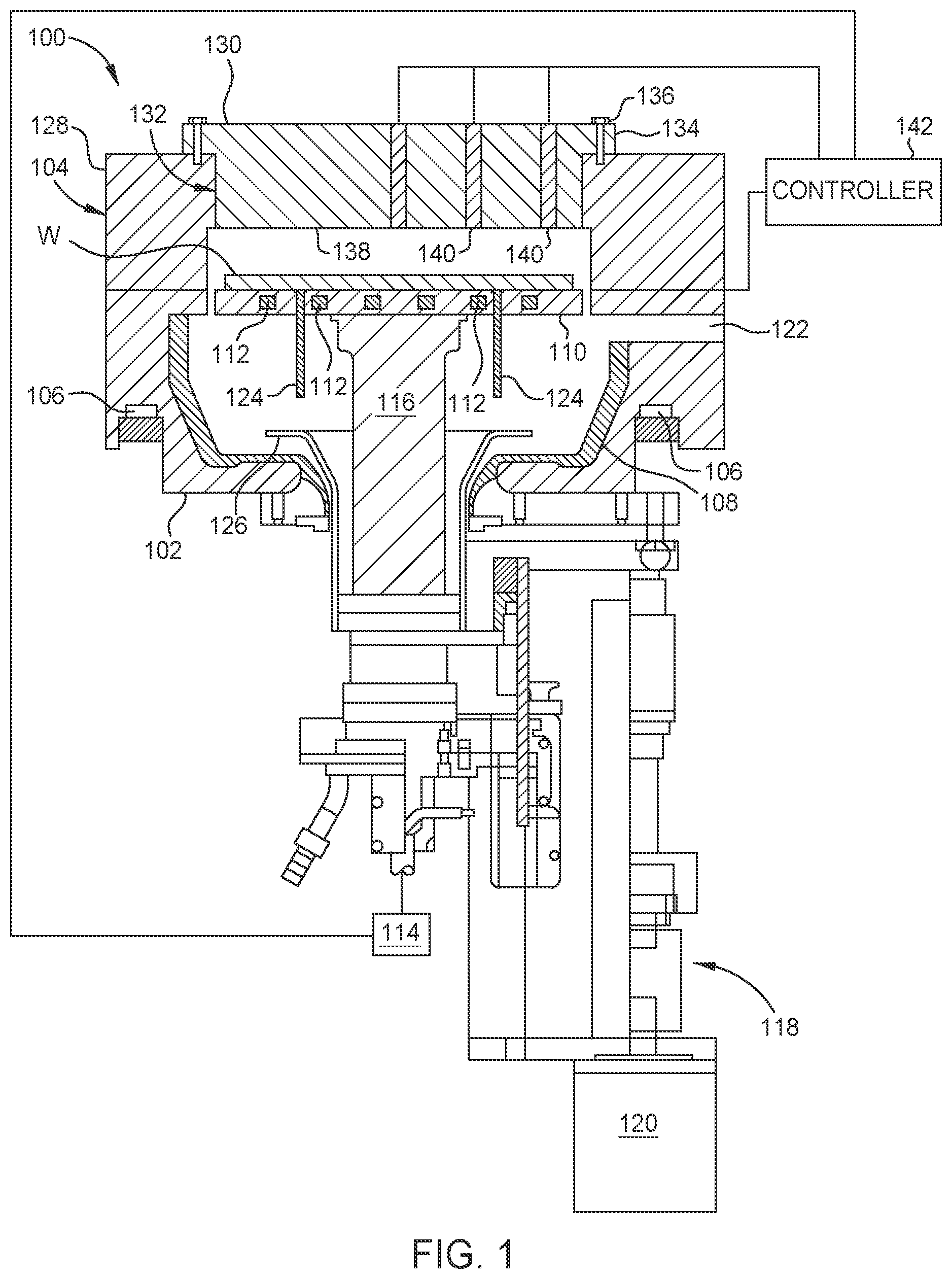 Patent US12588456 — Reflector plate for substrate processing — Figure 1
