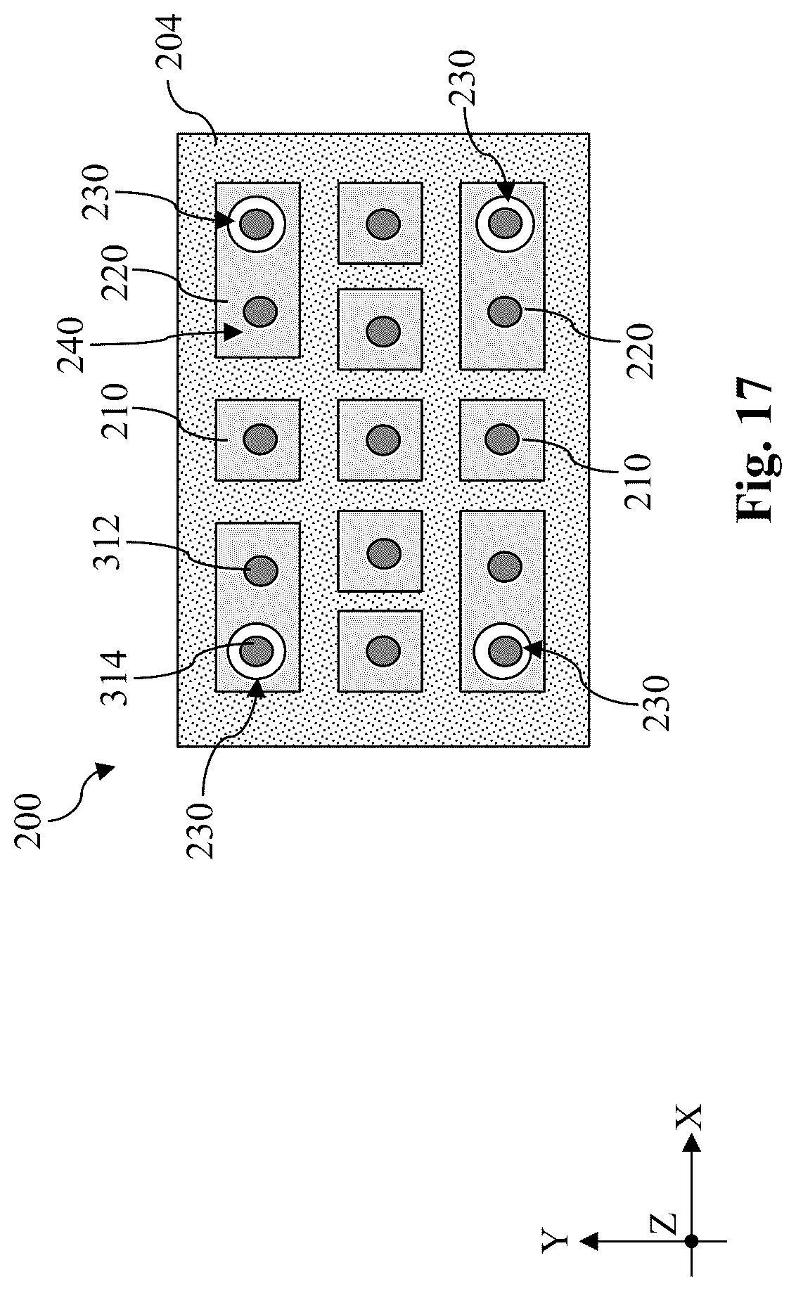 Patent US12588472 Figure 17 – Via accuracy measurement