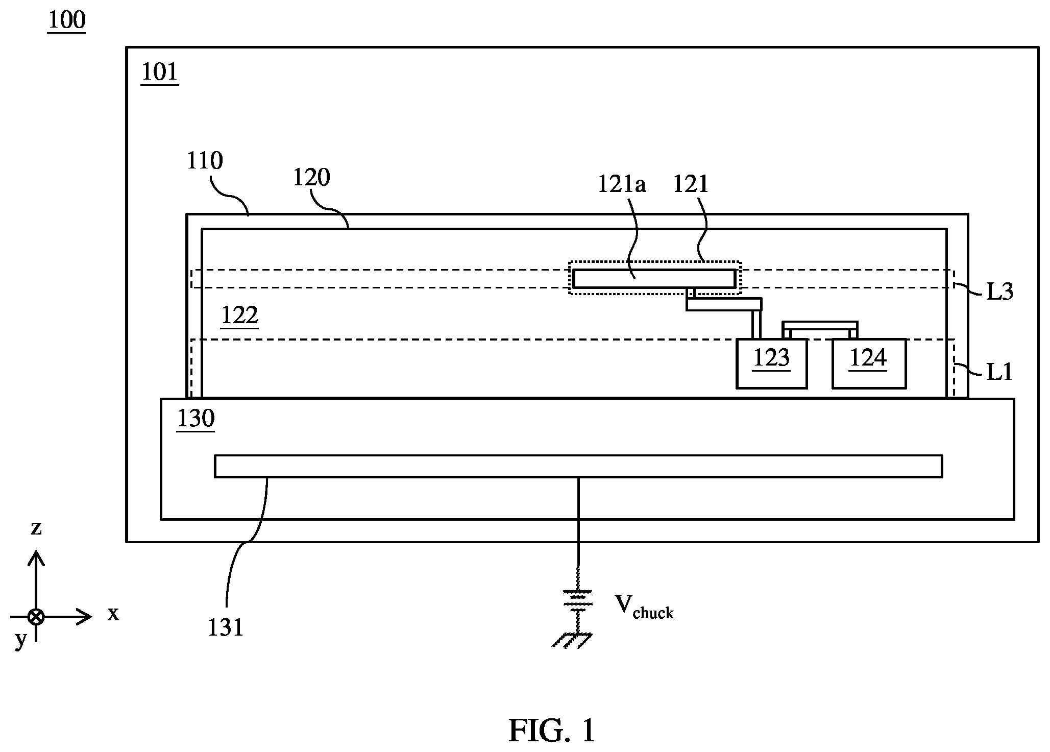 Patent US12588473 Figure 1 – Device, system and method for voltage generating
