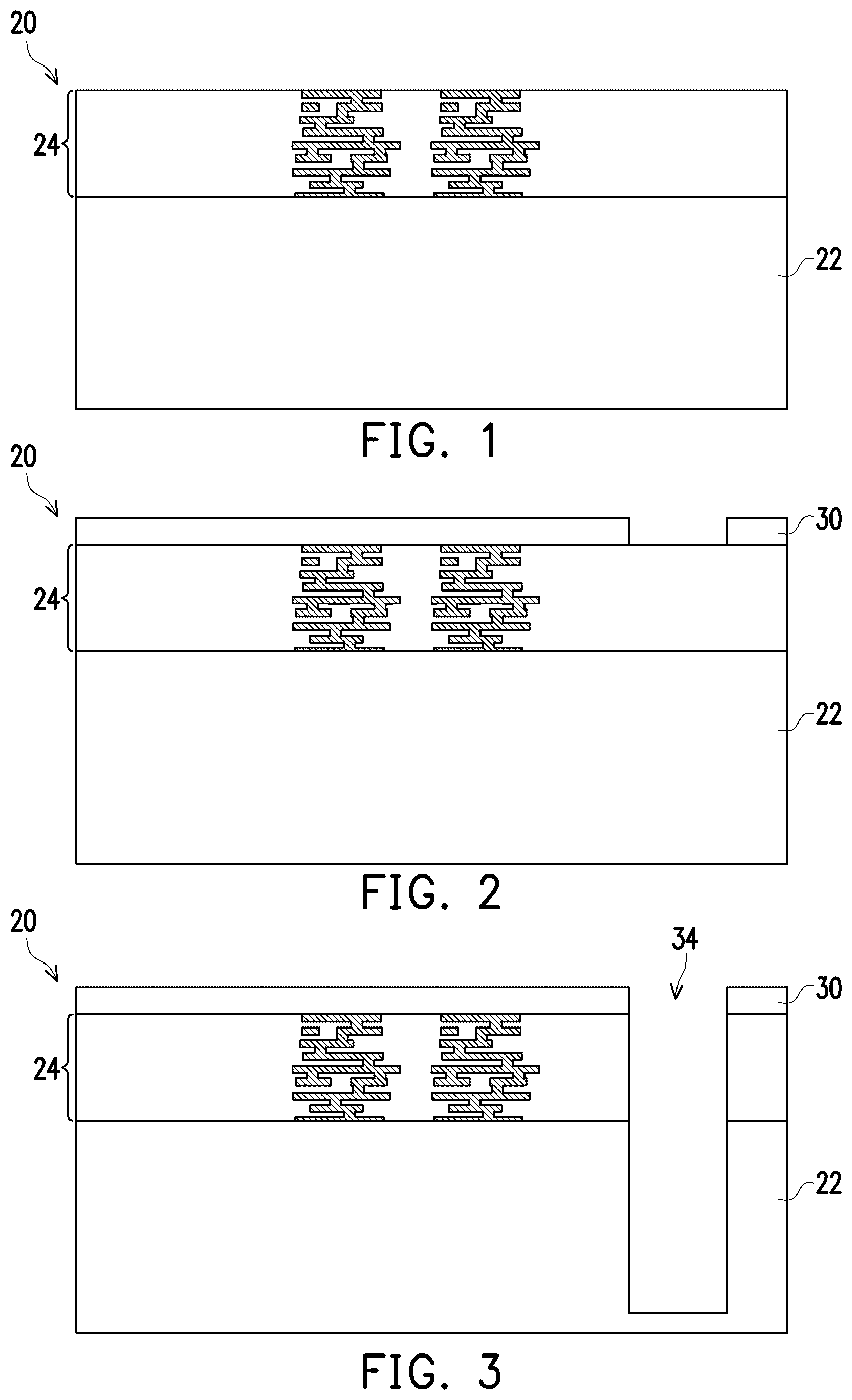 Patent US12588482 — Method for forming semiconductor redistribution structures — Figure 1