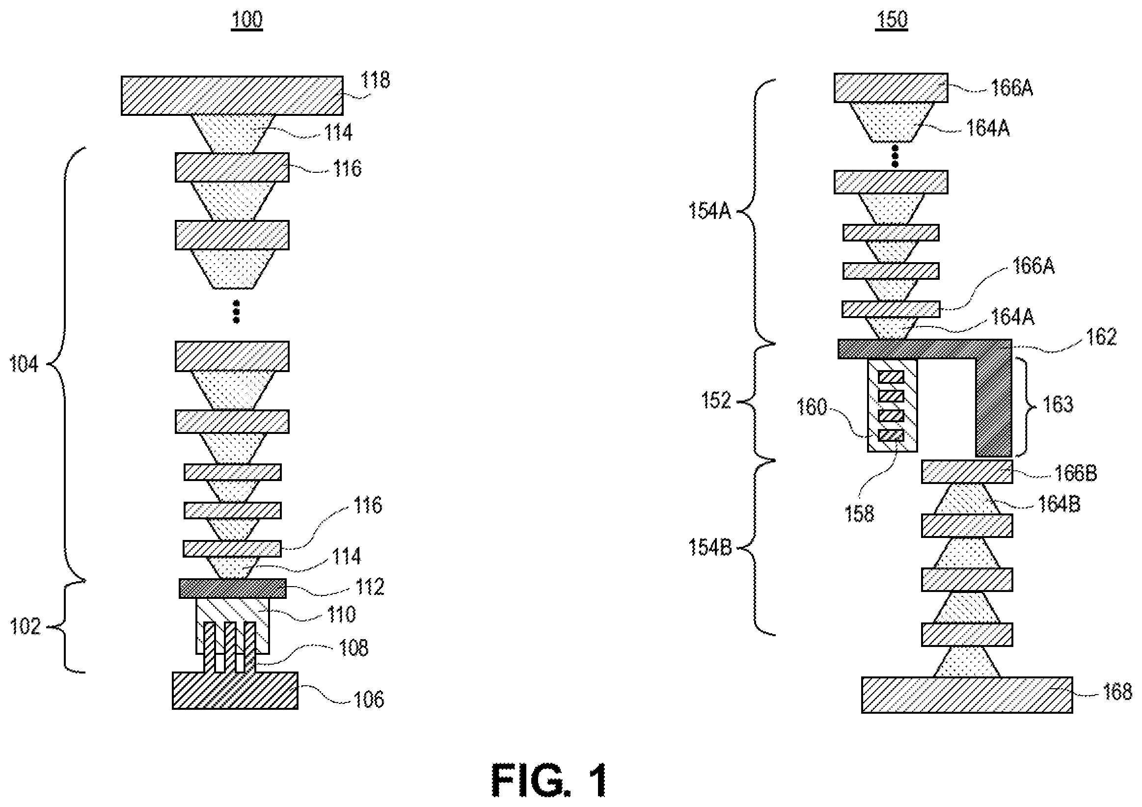 Patent US12588485 — Integrated circuit structures having airgaps for backside signal routing or power delivery — Figure 1