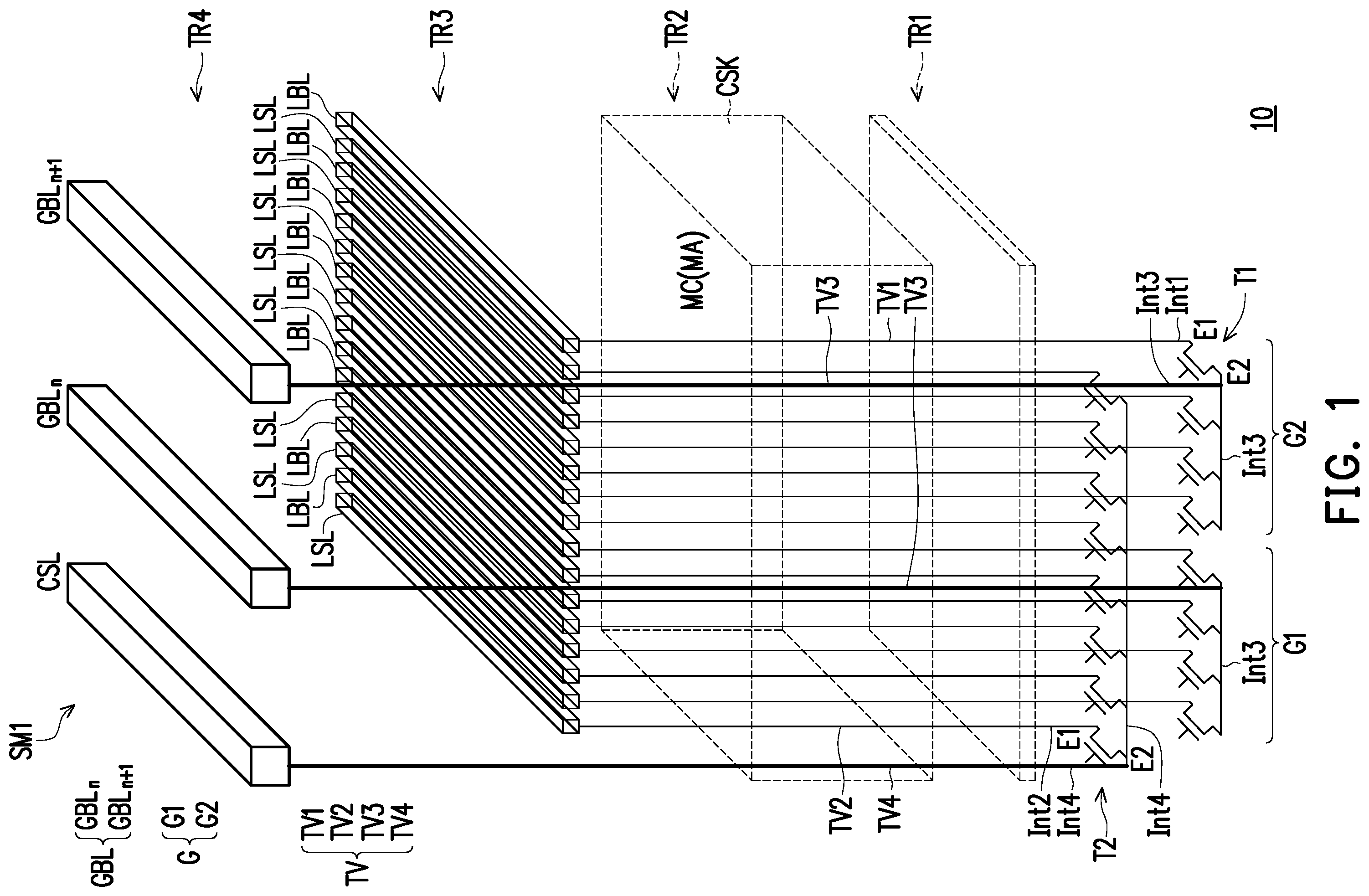 Patent US12588497 — Memory device — Figure 1