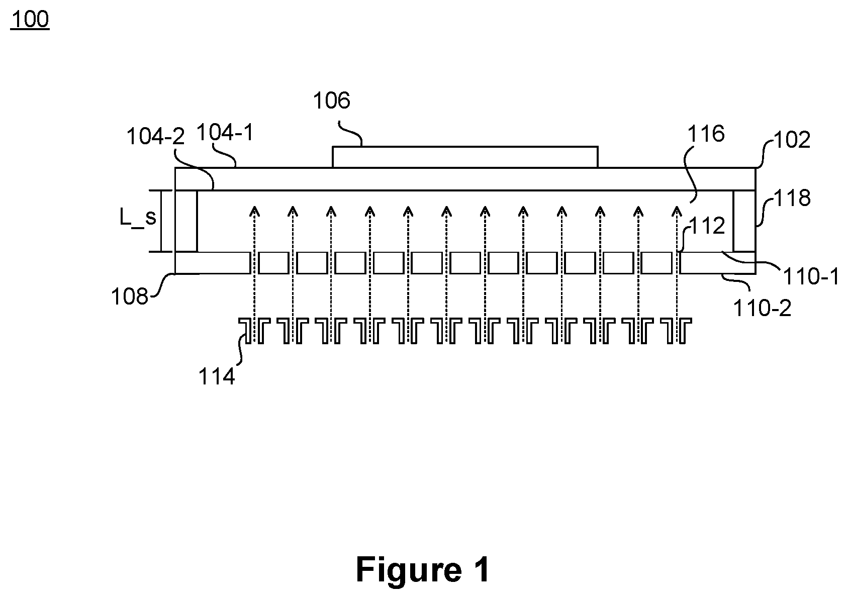 Patent US12588507 — Impingement cooling in high power package — Figure 1