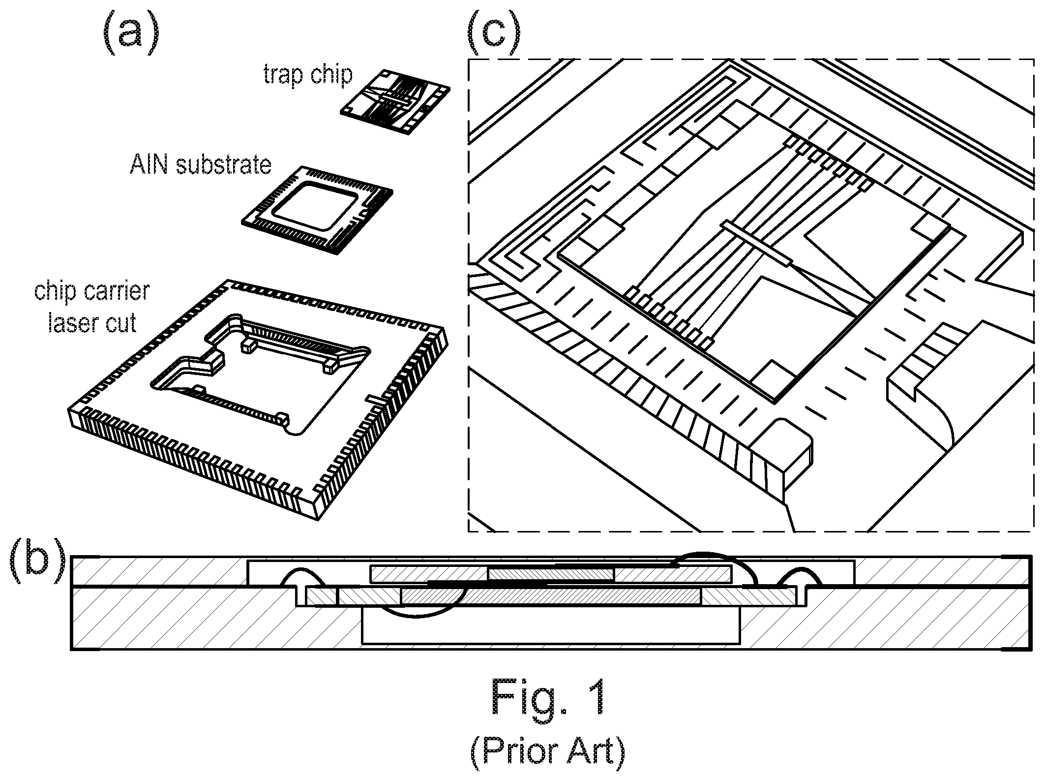 Patent US12588526 — Ion microtrap assembly and method of making of making such an assembly — Figure 1
