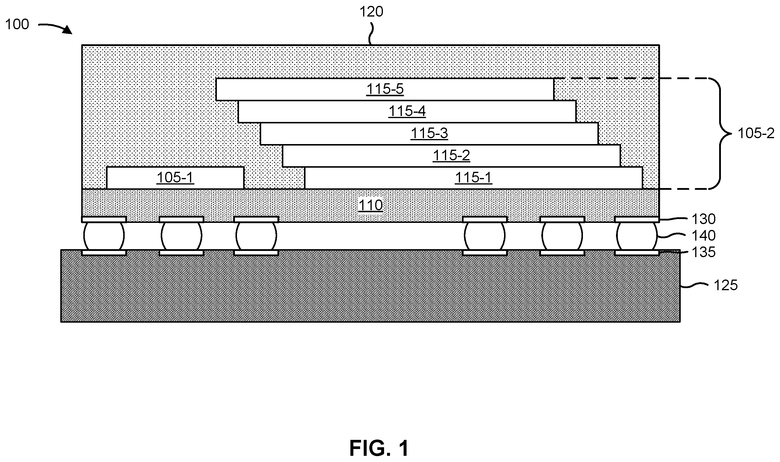 Patent US12588527 — Dielectric interposer with electrical-connection cut-in — Figure 1