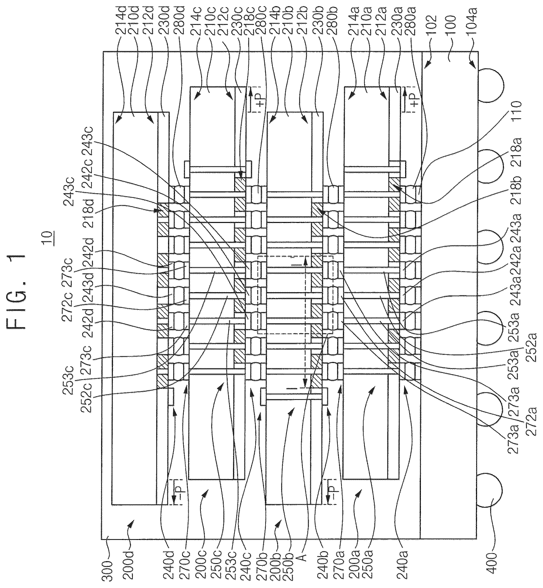 Patent US12588551 — Semiconductor package and method of manufacturing the semiconductor package — Figure 1