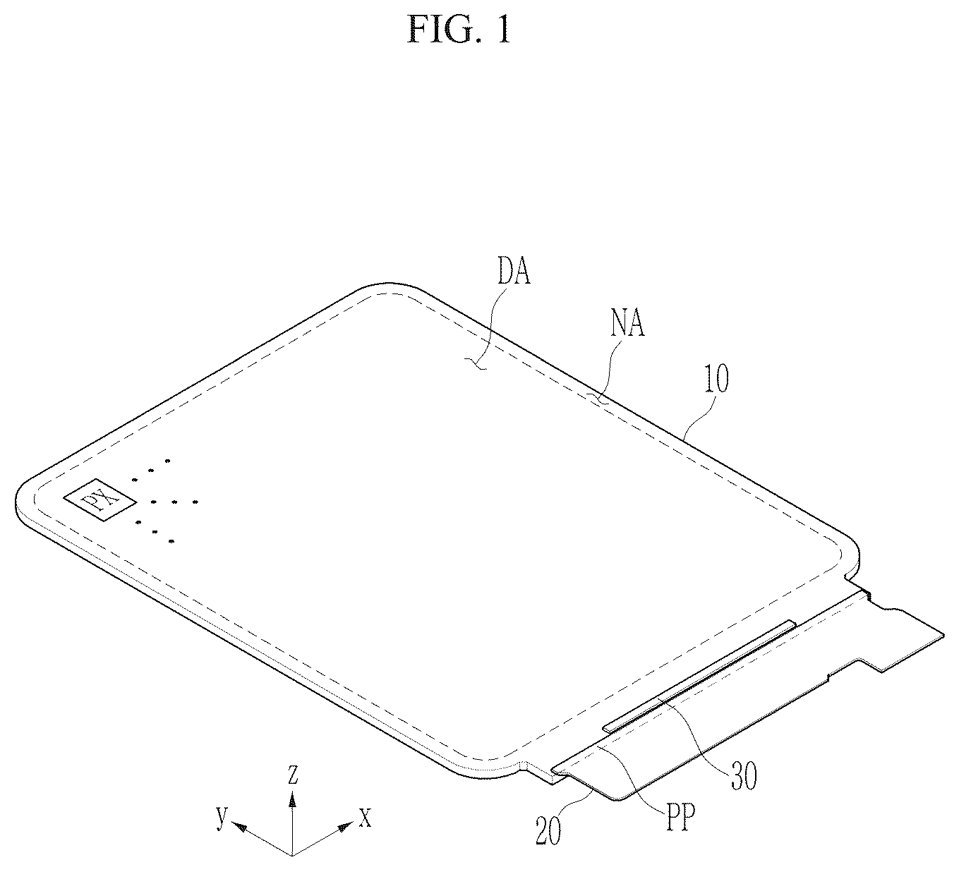 Patent US12588561 — Light emitting display device — Figure 1