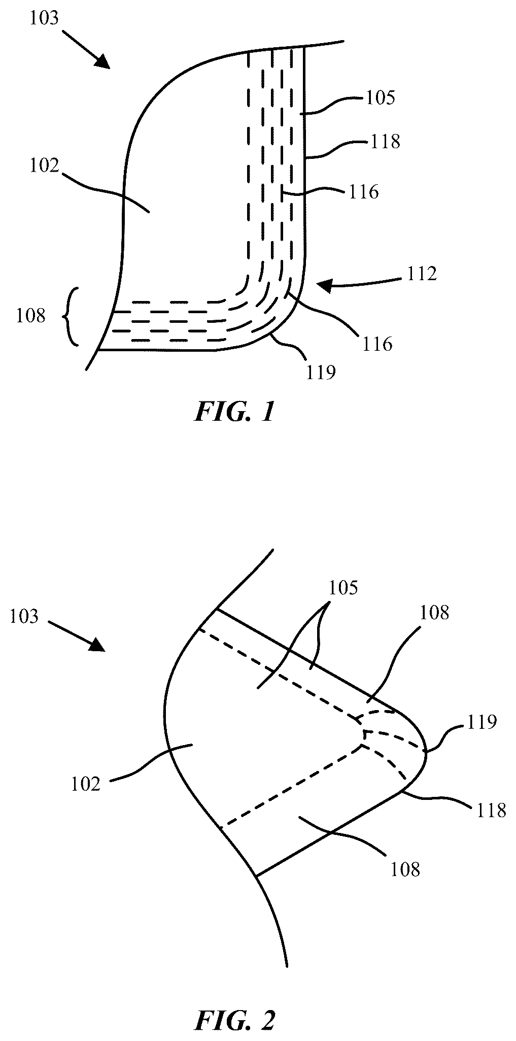 Patent US12588569 — Buried seam with kirigami pattern for 3D micro LED display — Figure 1