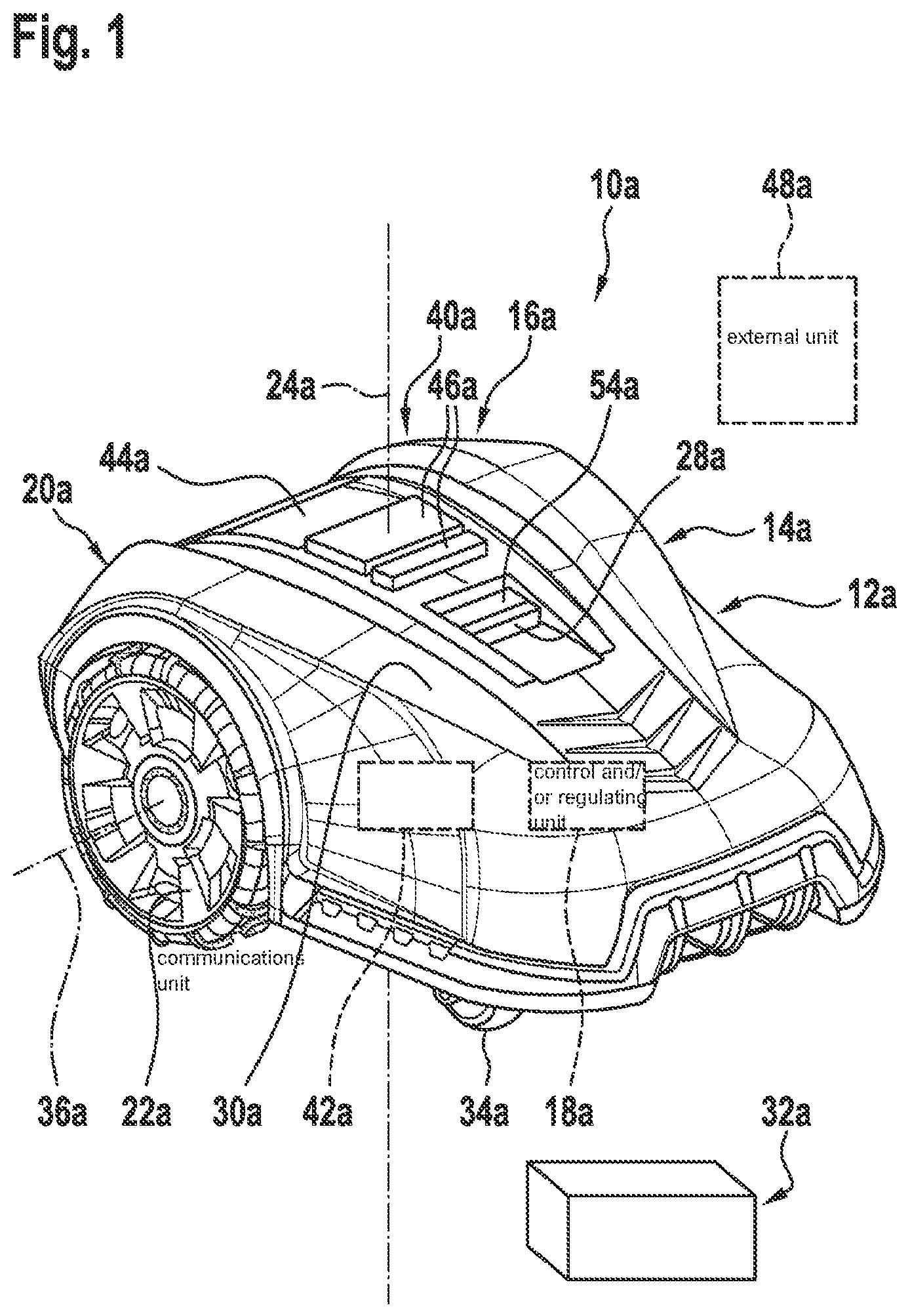 Patent US12588584 — Robot and method for ascertaining a distance traveled by a robot — Figure 1