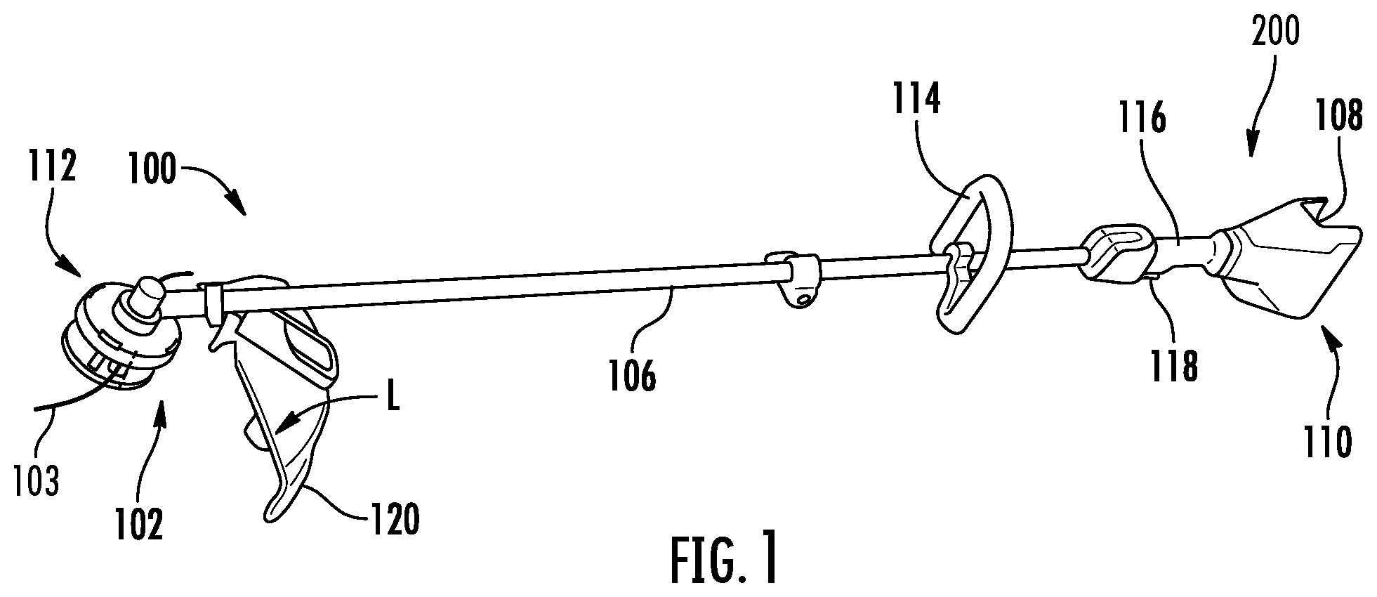 Patent US12588588 — Lock off assemblies for trimmers — Figure 1