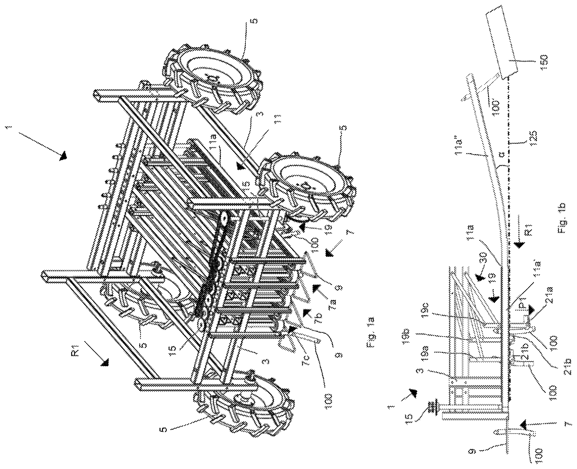 Patent US12588595 — Harvesting machine for harvesting elongated plants as well as a method for harvesting elongated plants — Figure 1
