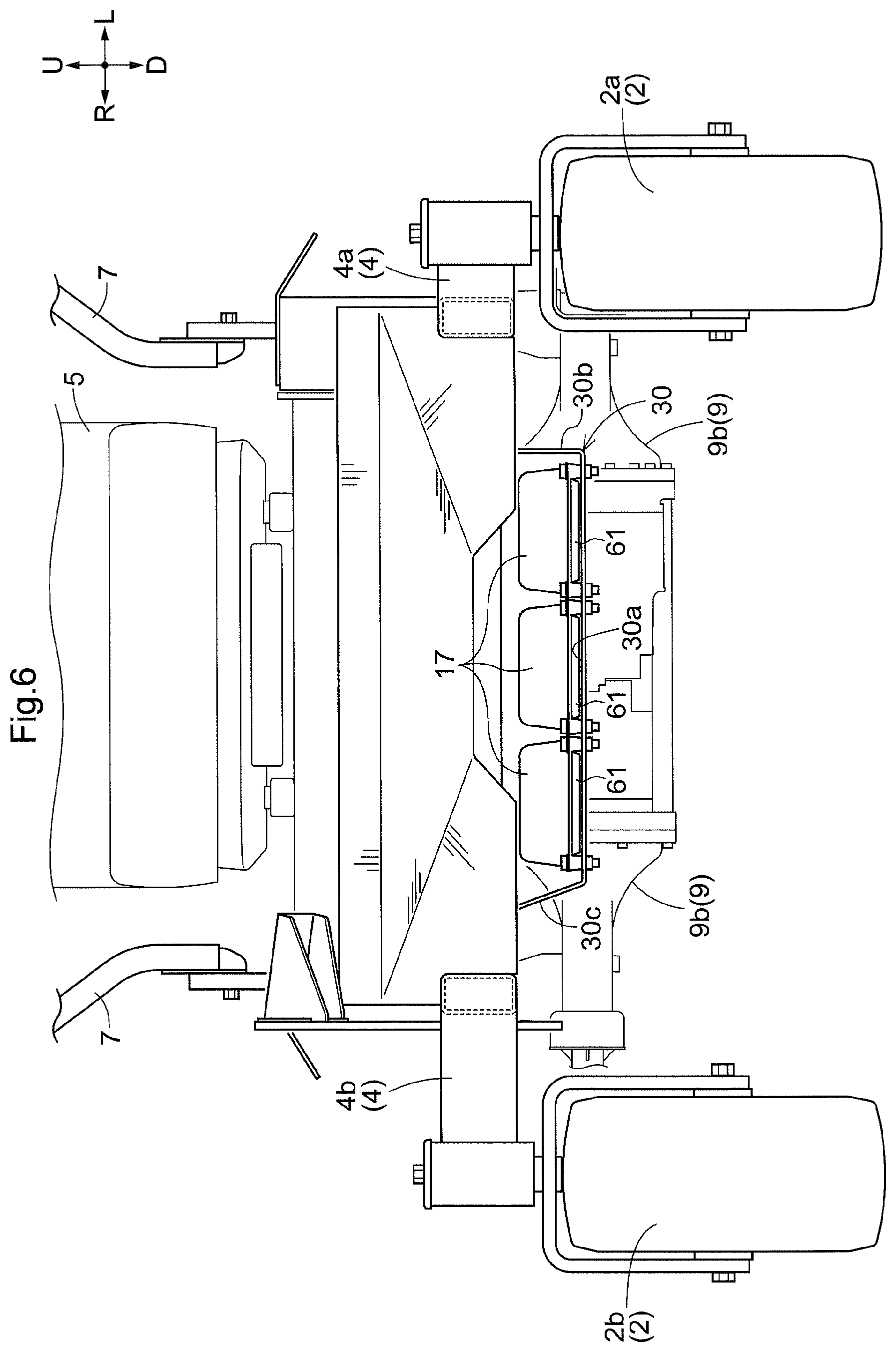 Patent US12588599 Figure 6 – Electric mower