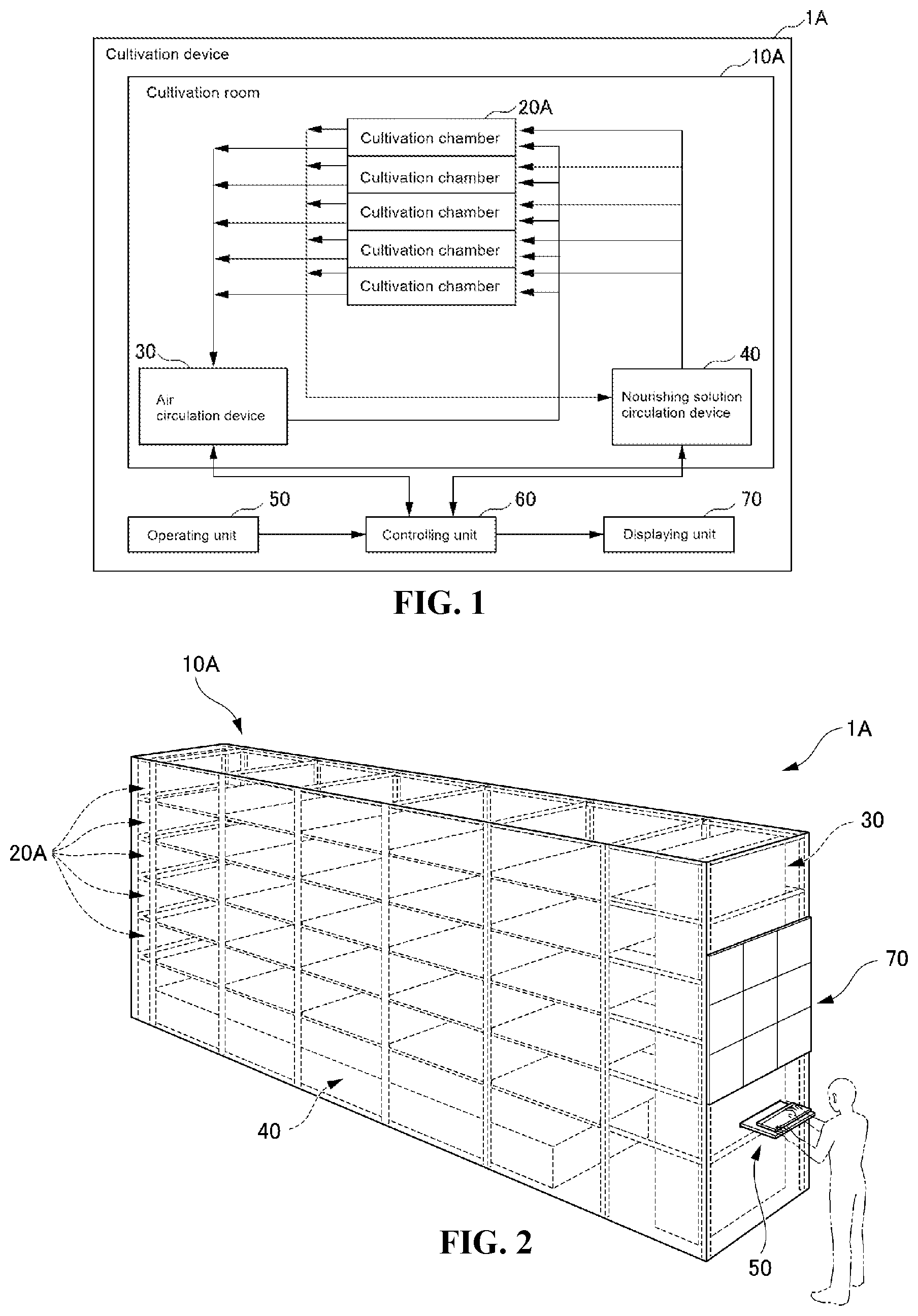 Patent US12588604 — Plant cultivation device and plant cultivation method — Figure 1