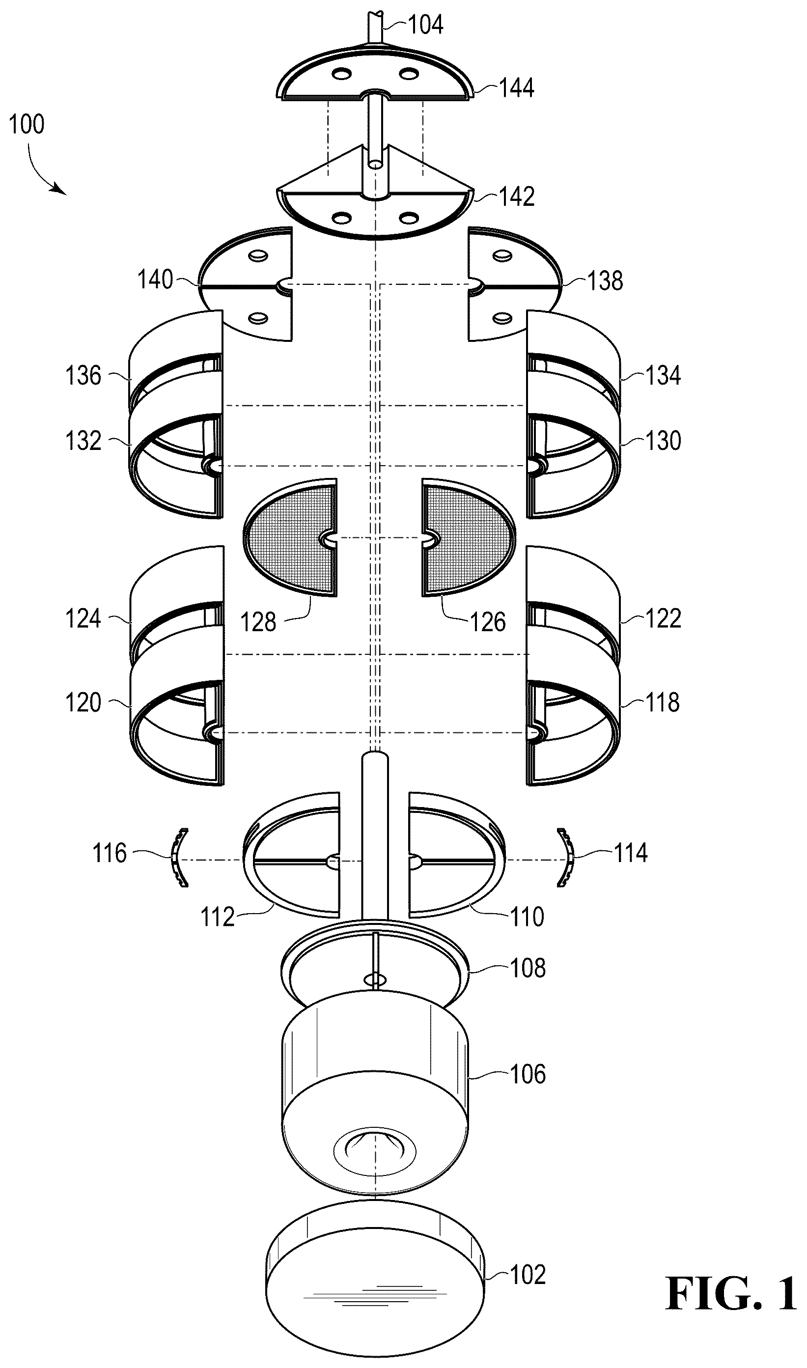 Patent US12588662 — Buoyant modular beehive apparatus — Figure 1