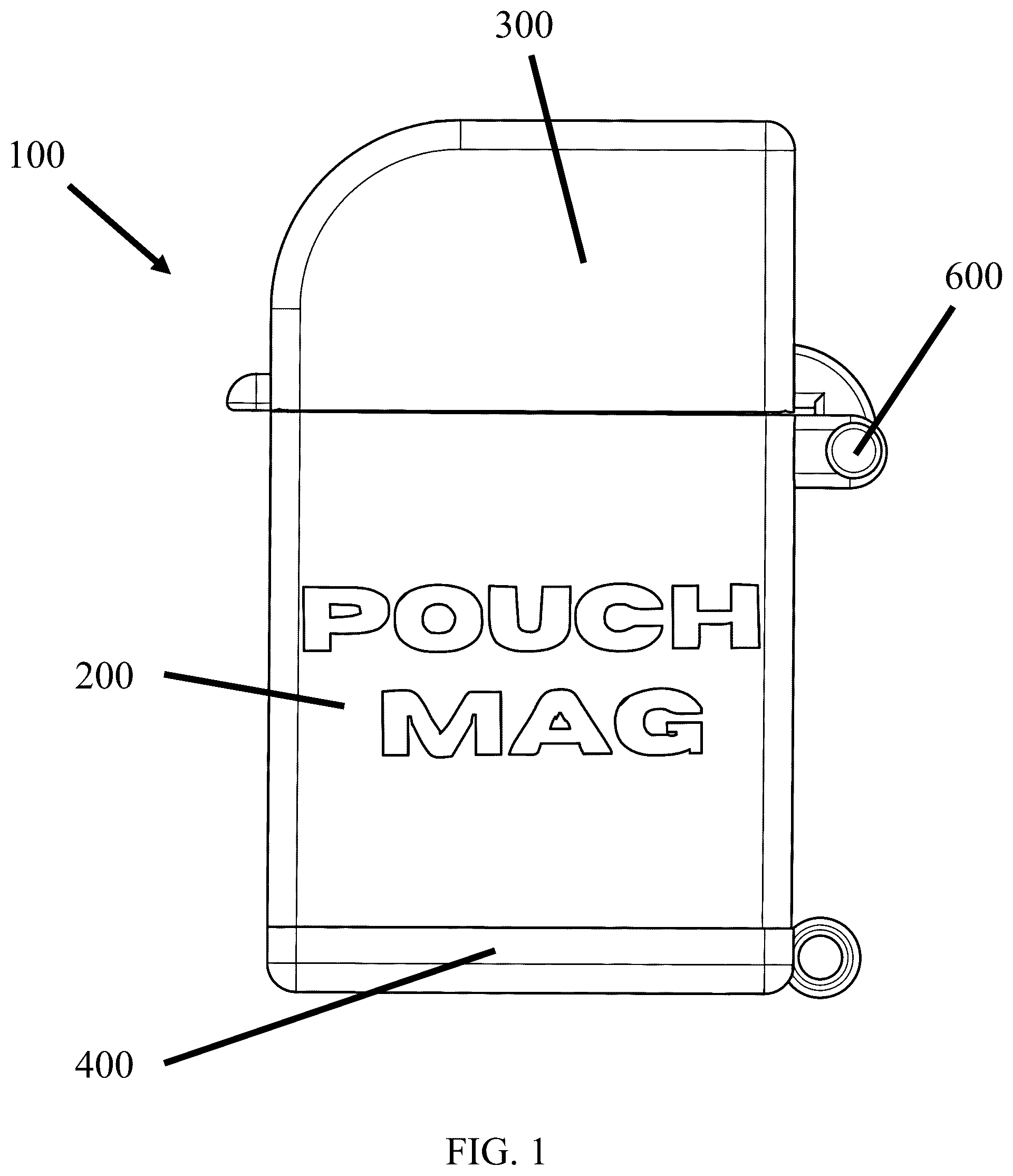 Patent US12588702 Figure 1 – Nicotine pouch dispenser