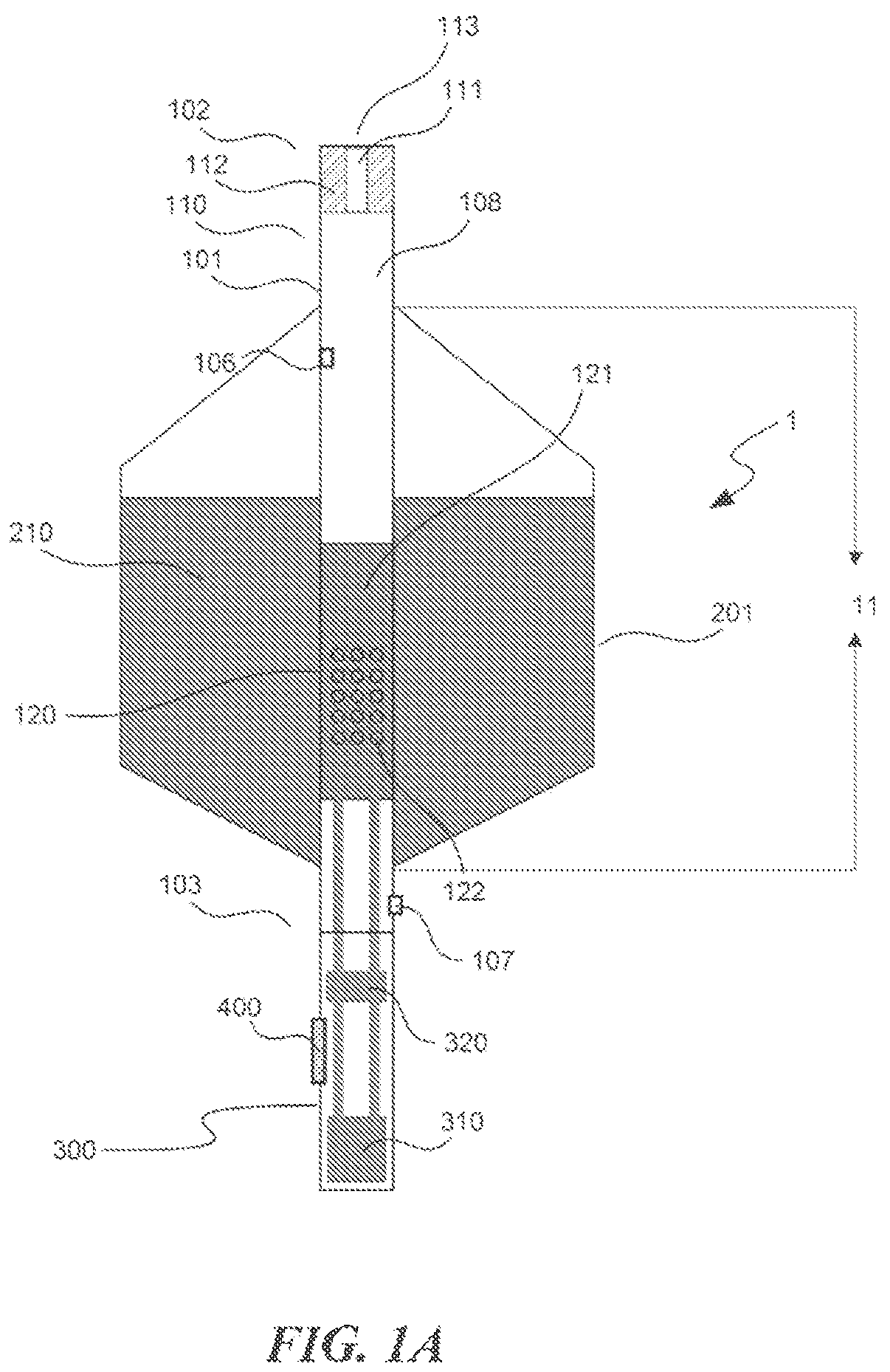 Patent US12588708 — Electronic vaporizing device with thin film heating member — Figure 1