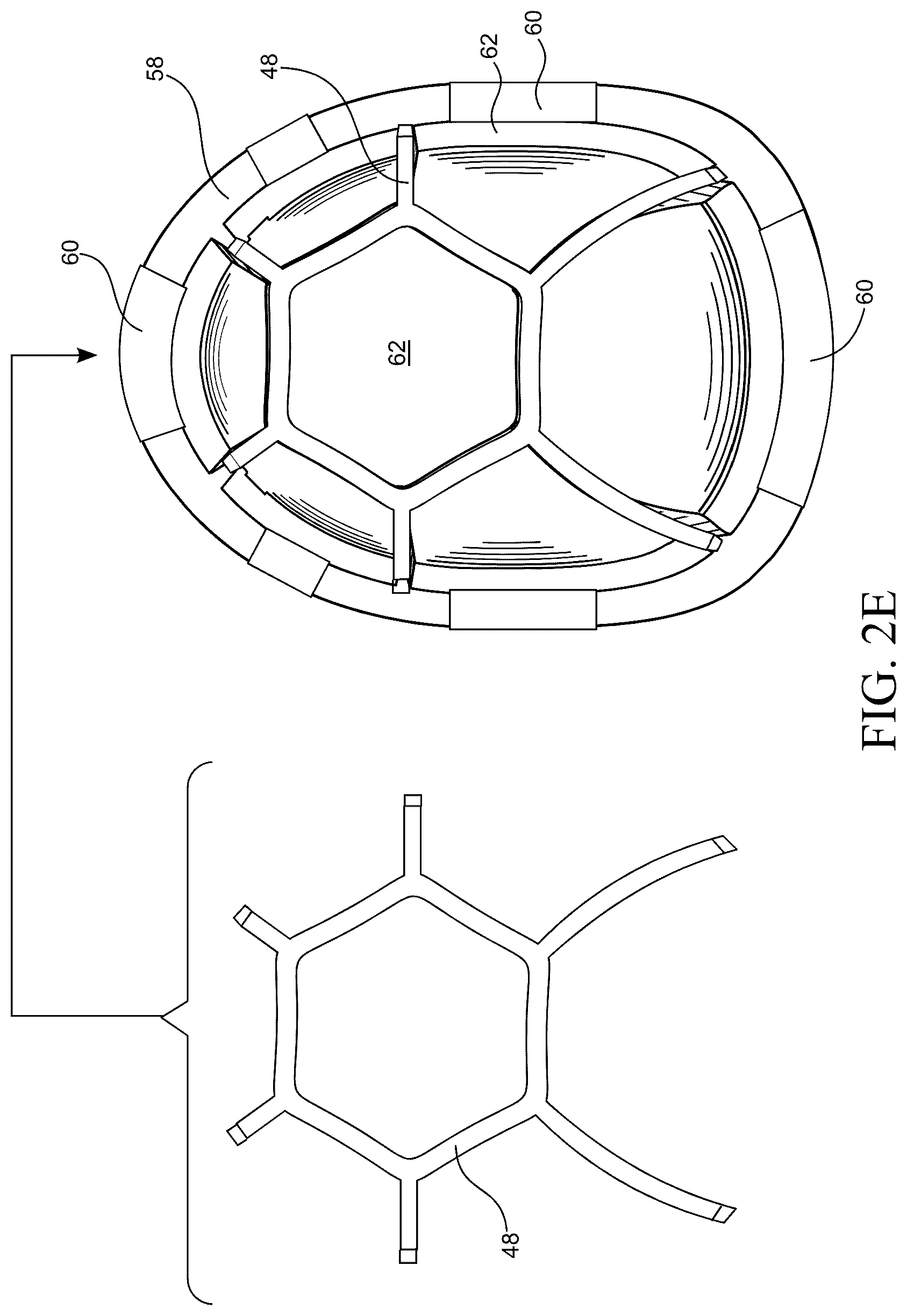 Patent US12588726 Figure 6 – Multi-layer helmet and method for making the same