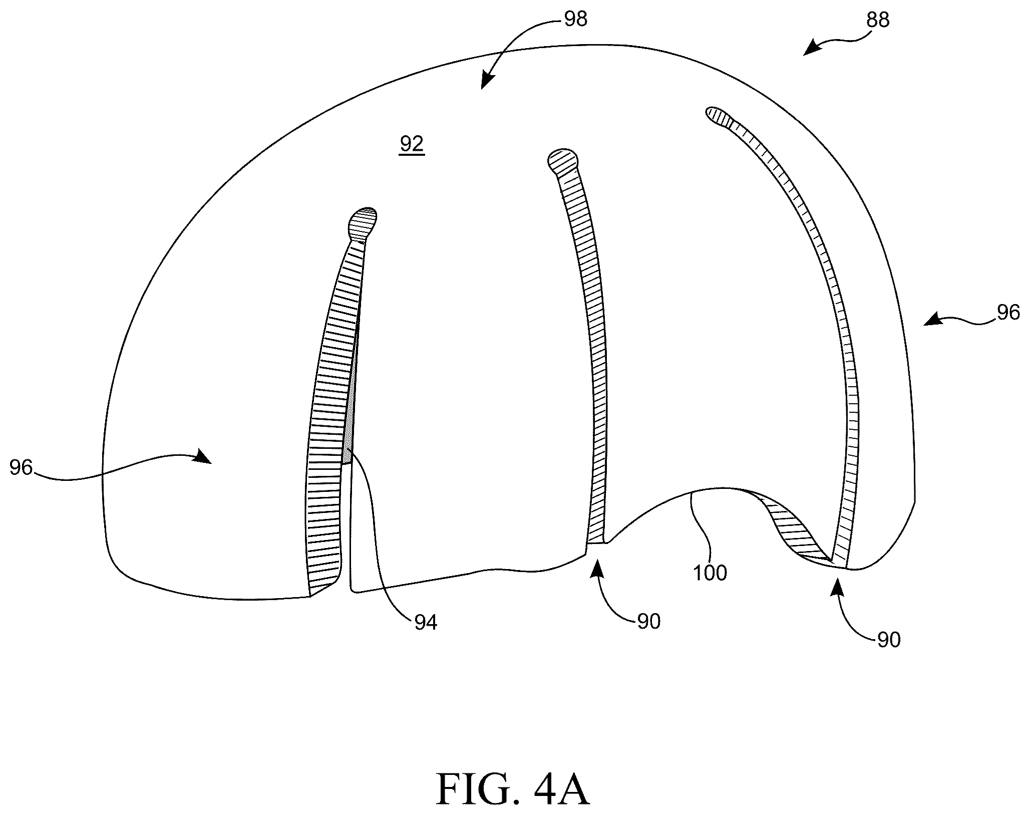Patent US12588727 Figure 8 – Multi-layer helmet and method for making the same