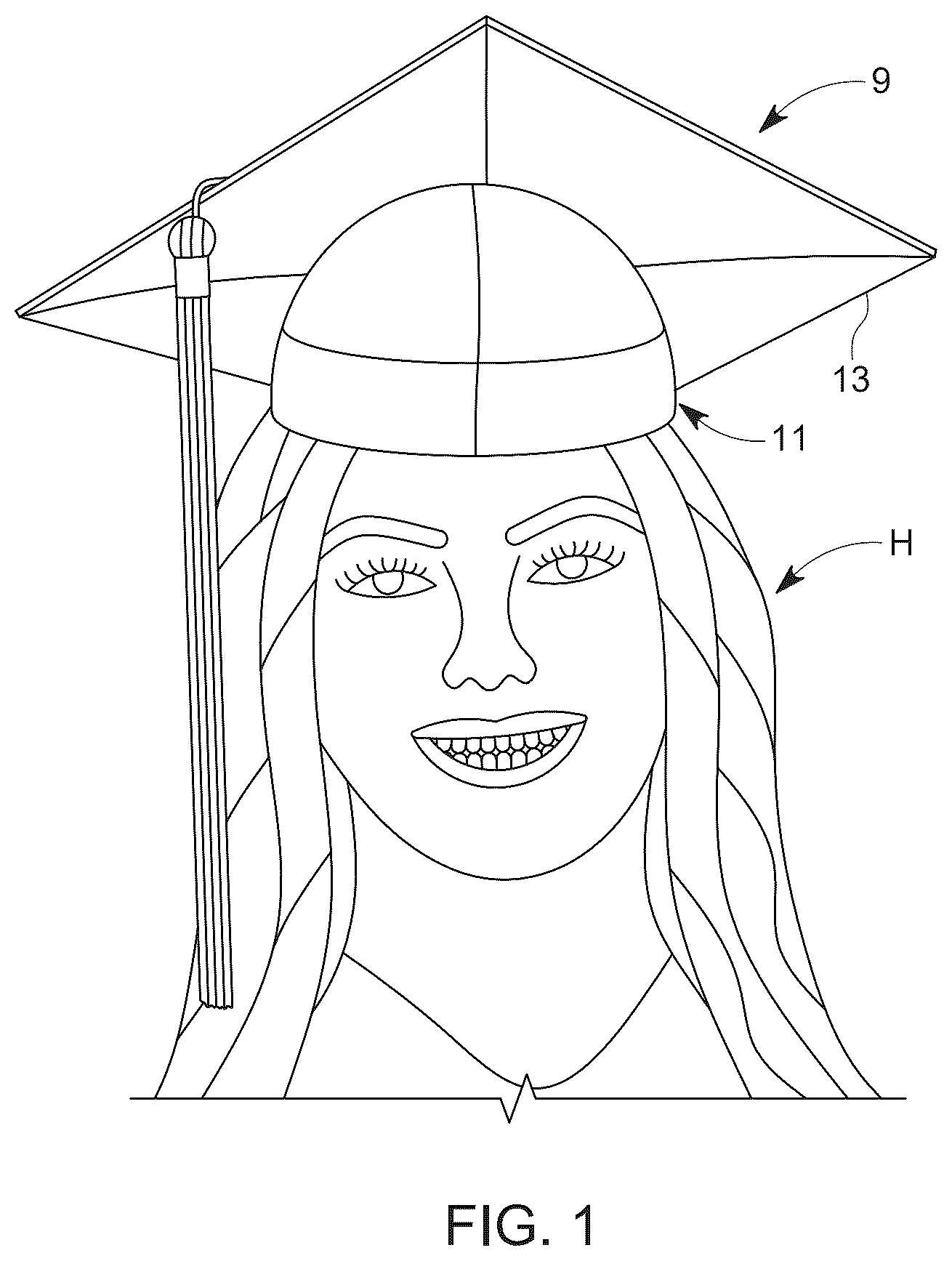 Patent US12588729 Figure 1 – Cap securing device