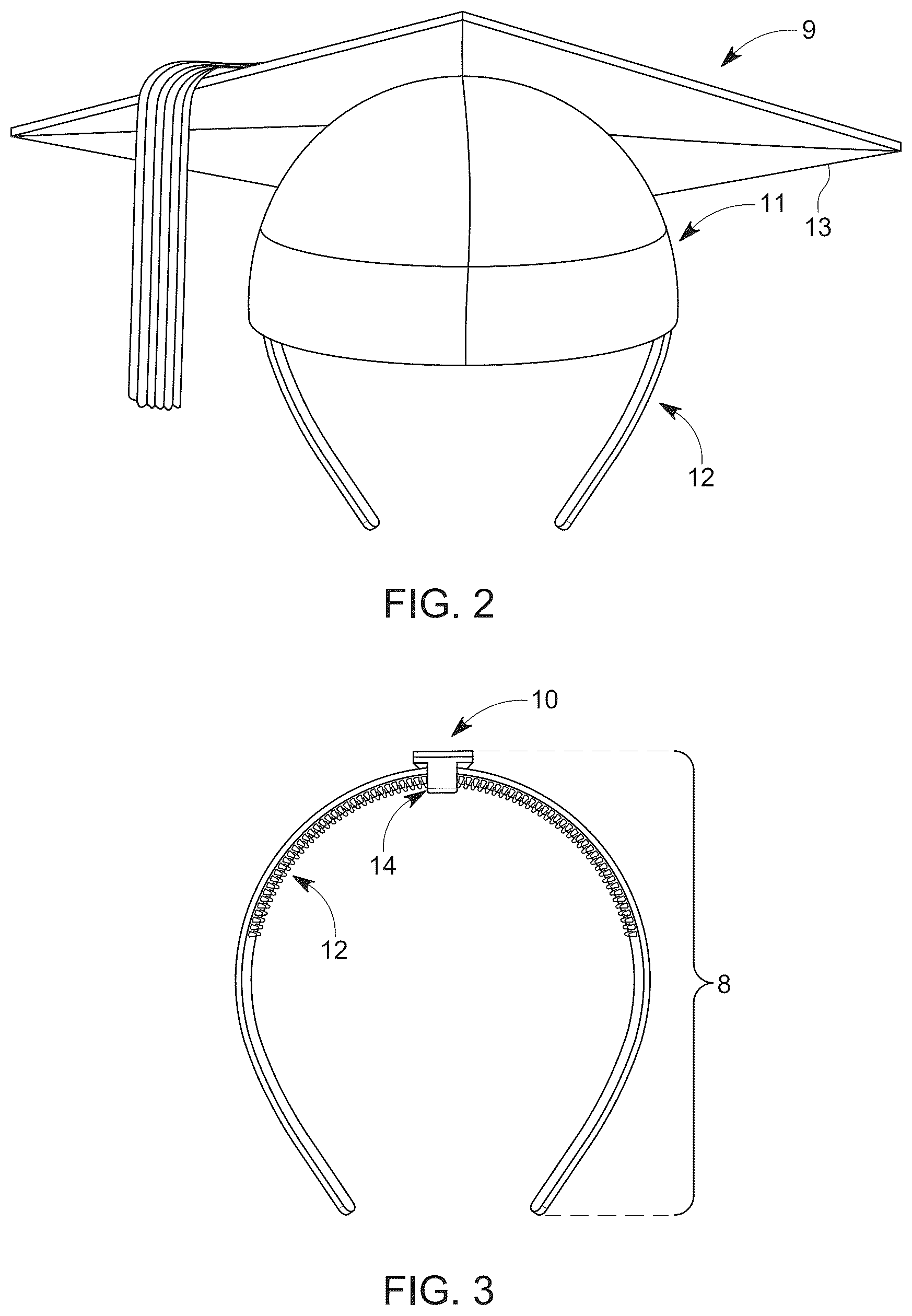 Patent US12588729 Figure 2 – Cap securing device