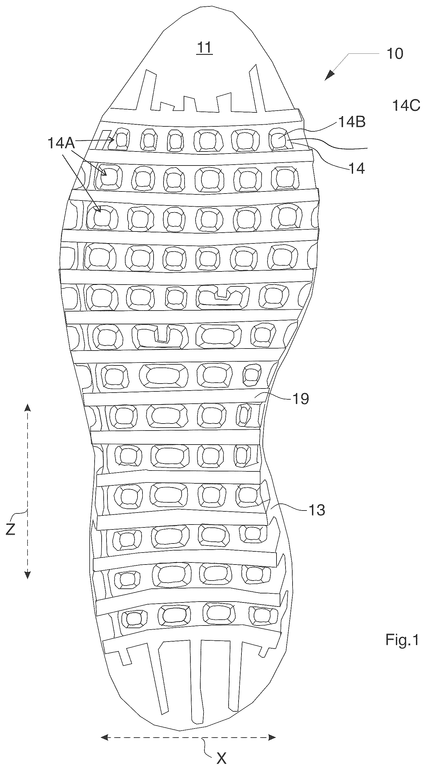 Patent US12588735 — Article of footwear — Figure 1