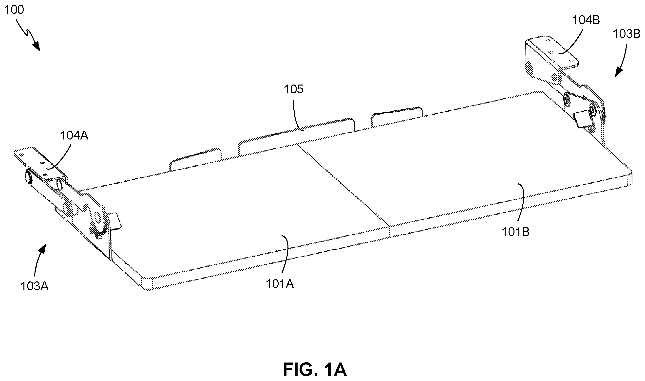 Patent US12588754 — Keyboard tray with swinging height adjustment — Figure 1
