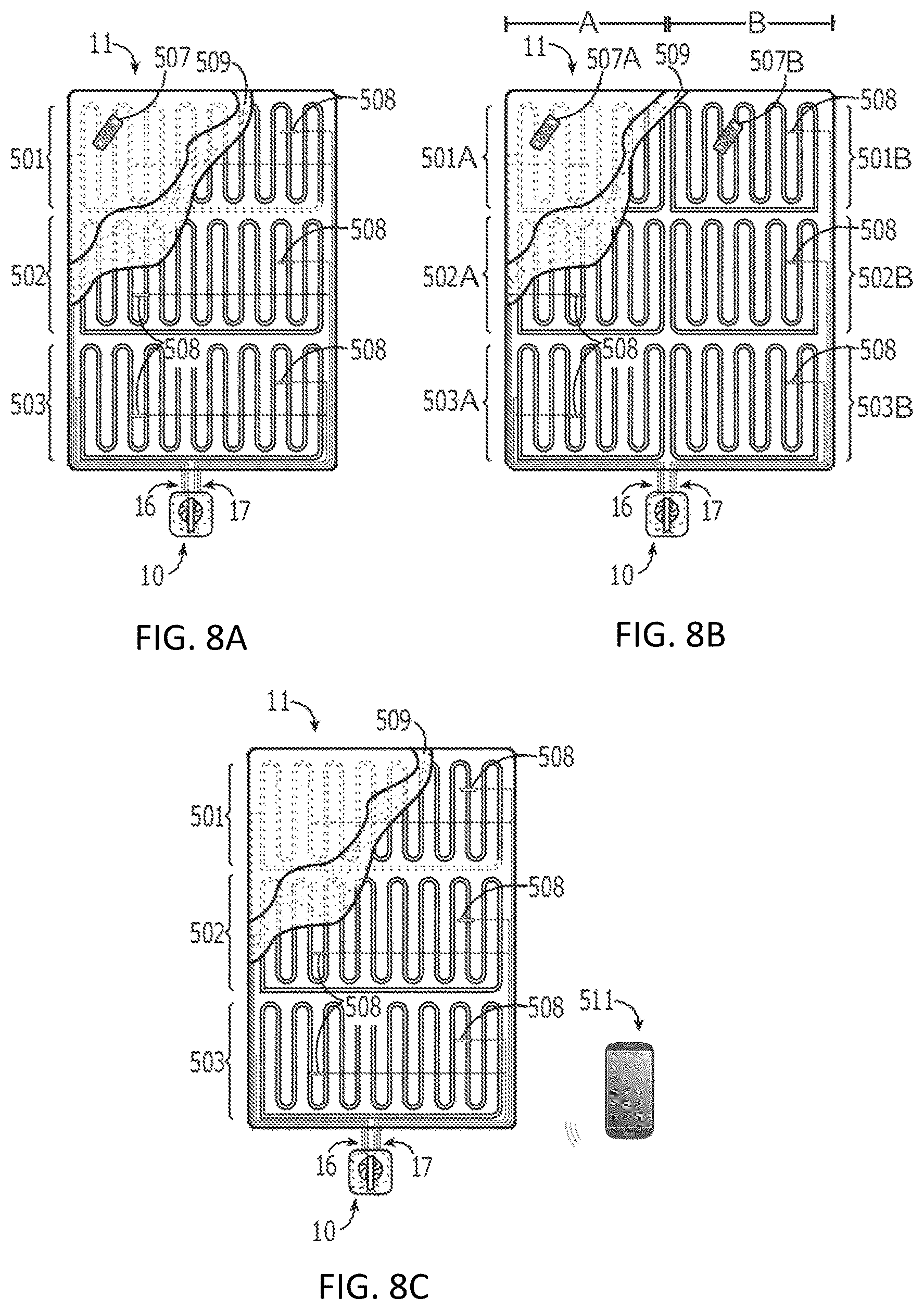 Patent US12588768 Figure 8 – Article and system for heating or cooling a surface
