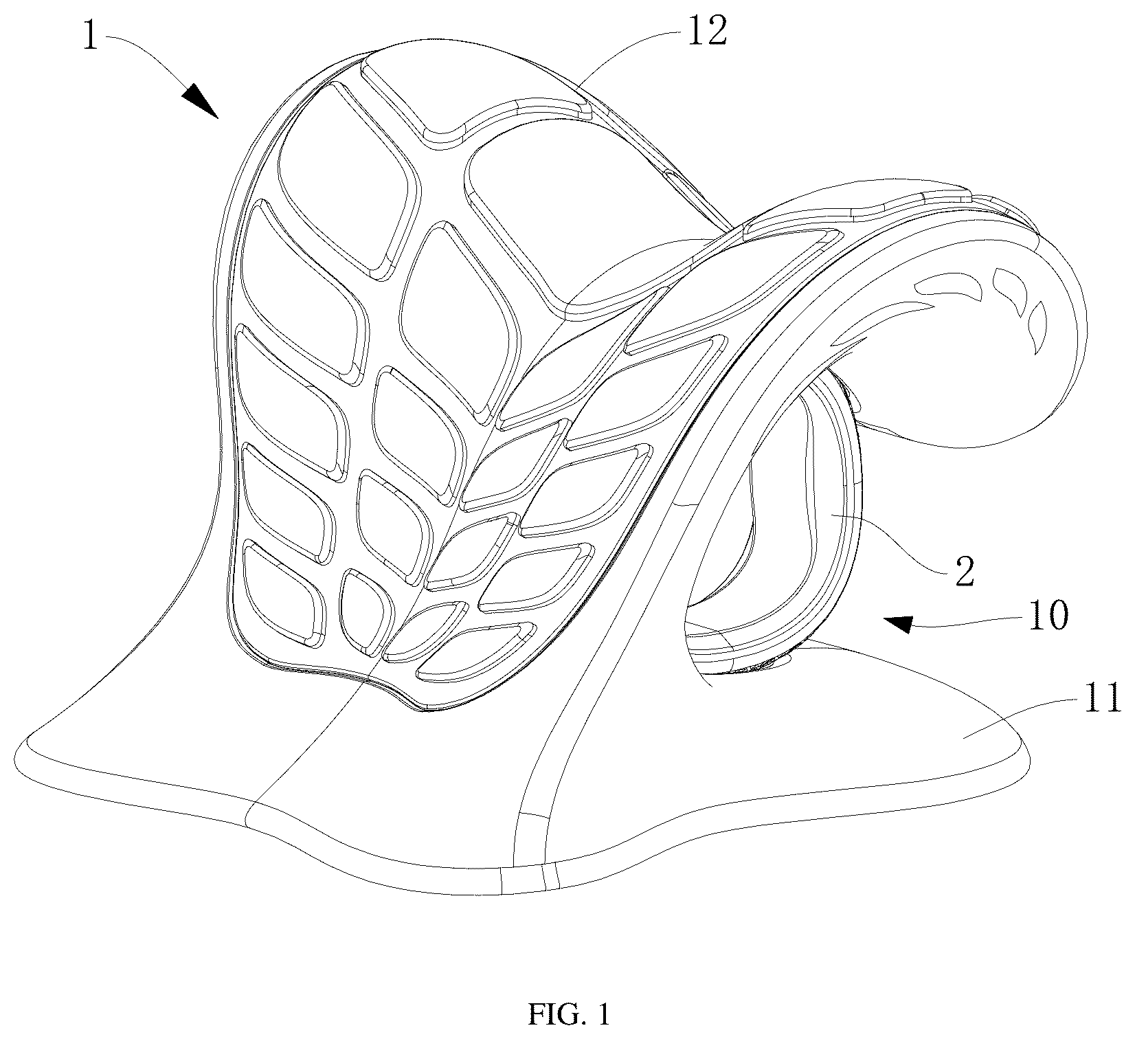Patent US12588775 — Lying neck pillow that is easy to adjust and use — Figure 1