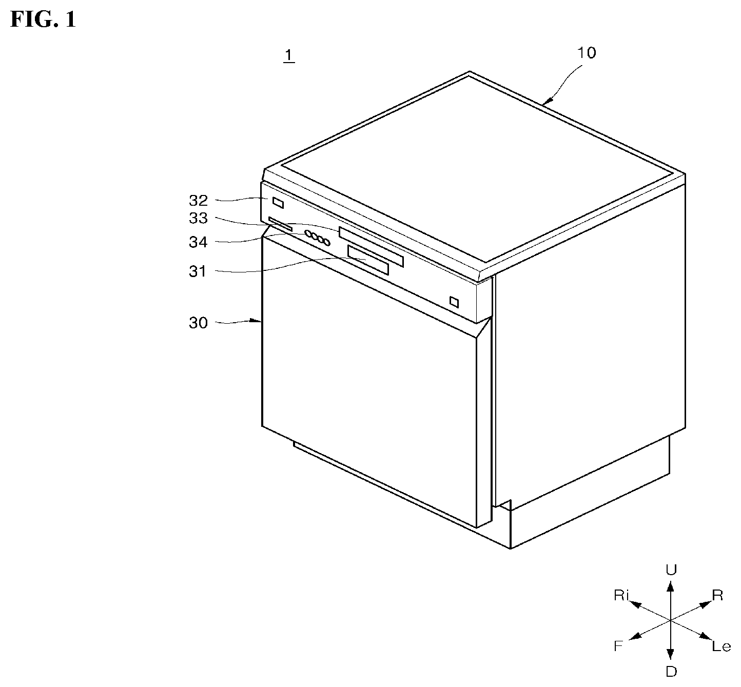 Patent US12588798 — Dishwasher — Figure 1