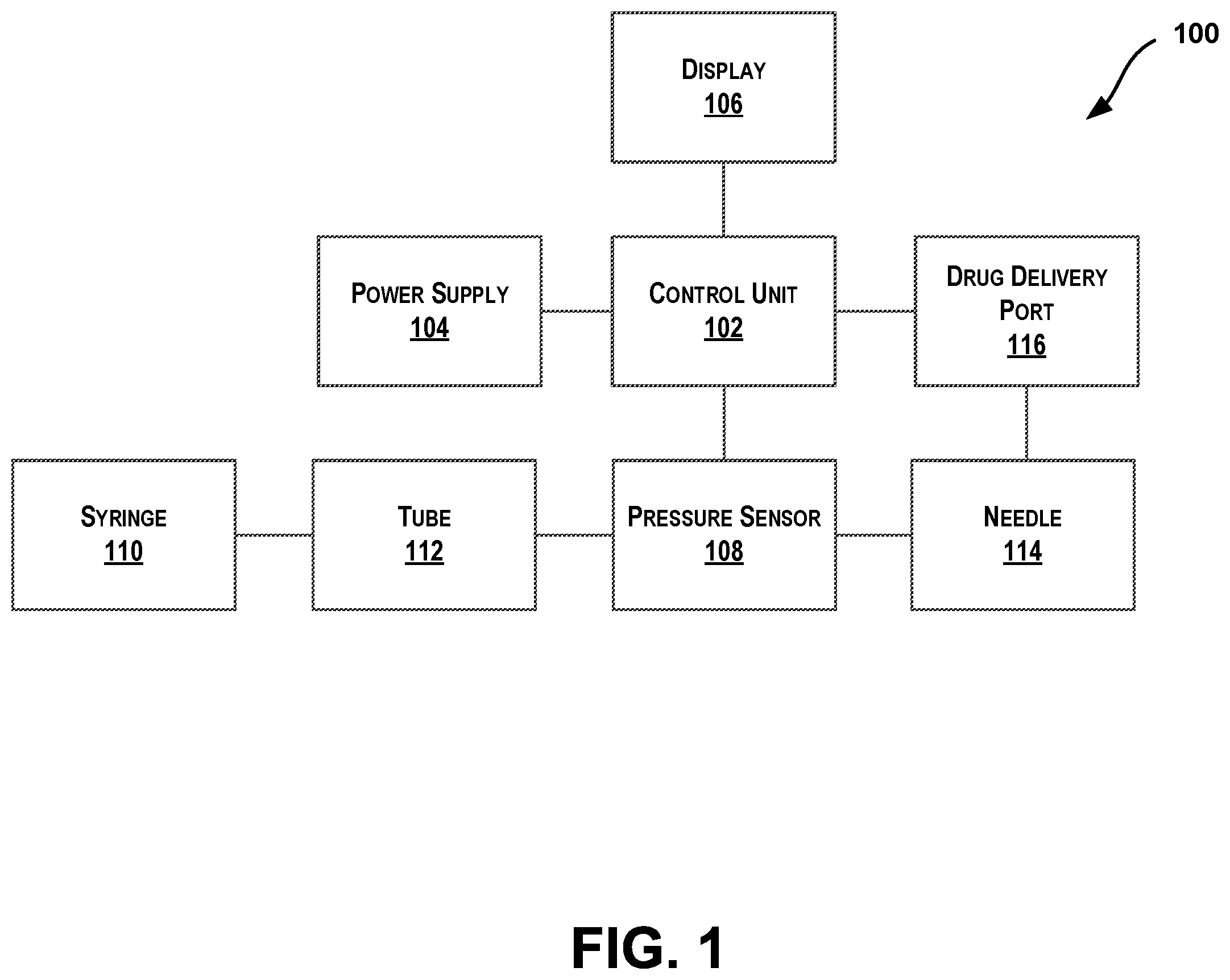 Patent US12588828 — Methods and systems for diagnosing and treating fibromyalgia — Figure 1
