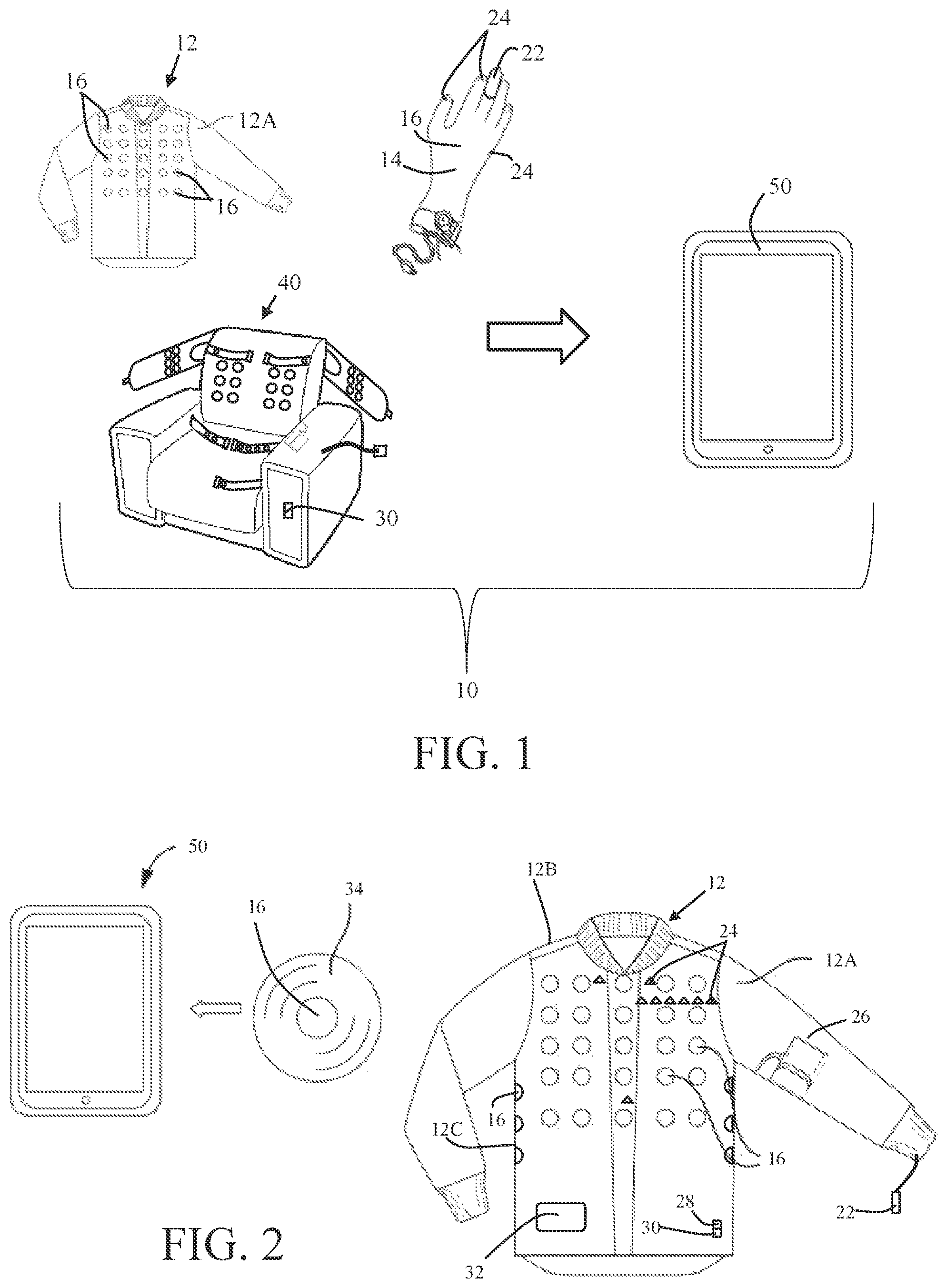 Patent US12588849 — Garment medical examination system — Figure 1