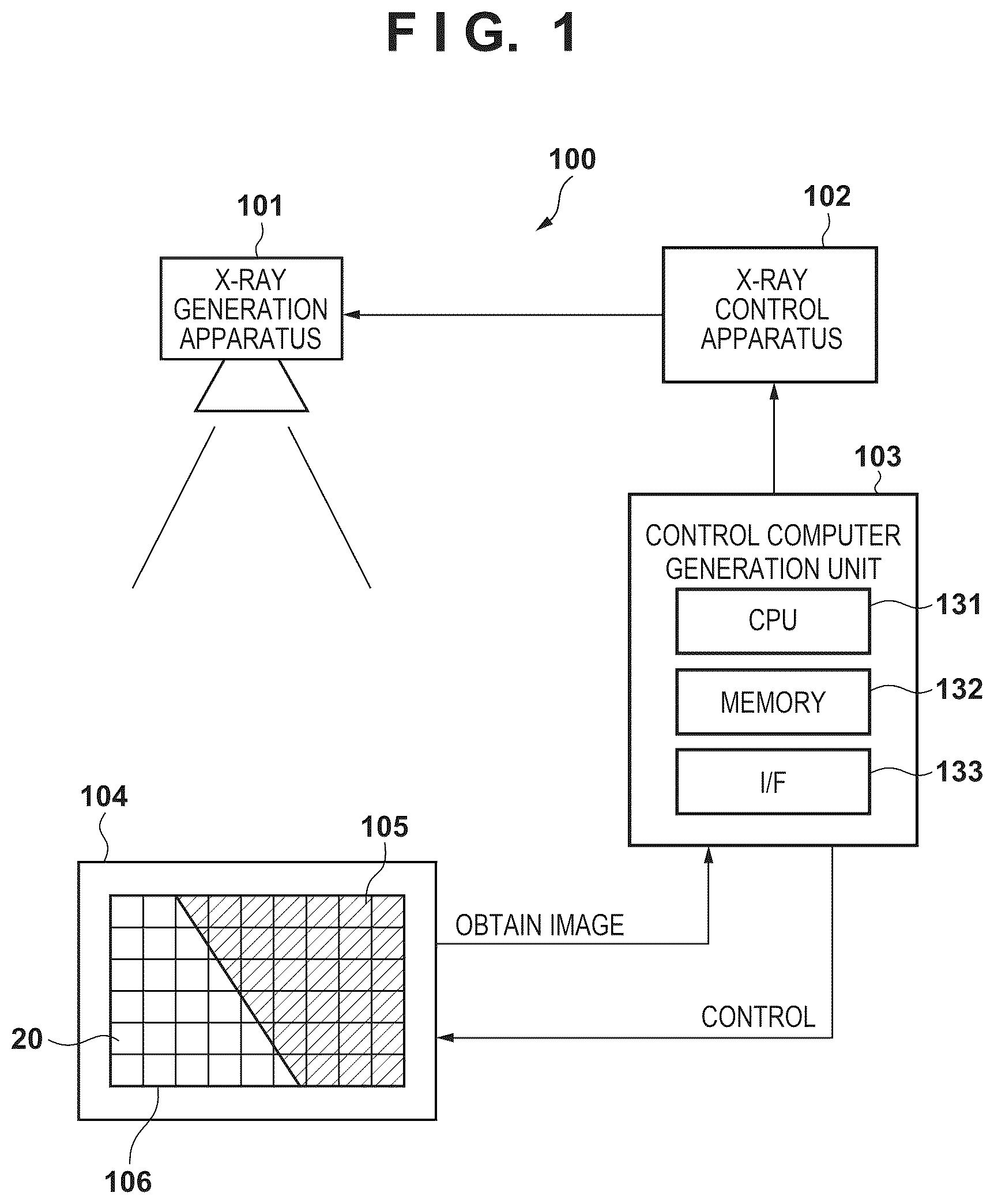 Patent US12588882 — Energy subtraction processing apparatus, energy subtraction processing method, radiation imaging system, and non-transitory computer-readable storage medium — Figure 1