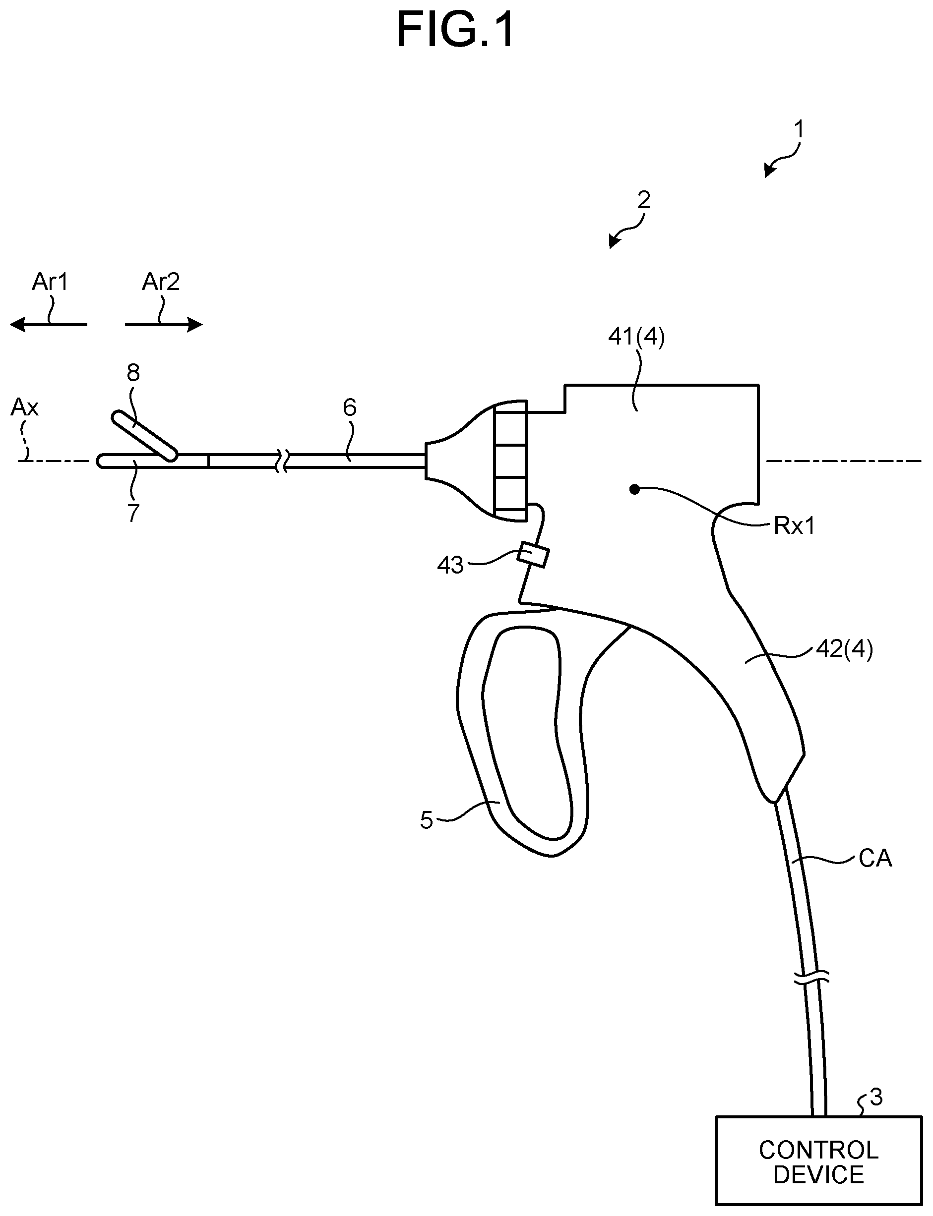 Patent US12588921 — Treatment tool, treatment tool assembling method, and treatment tool disassembling method — Figure 1
