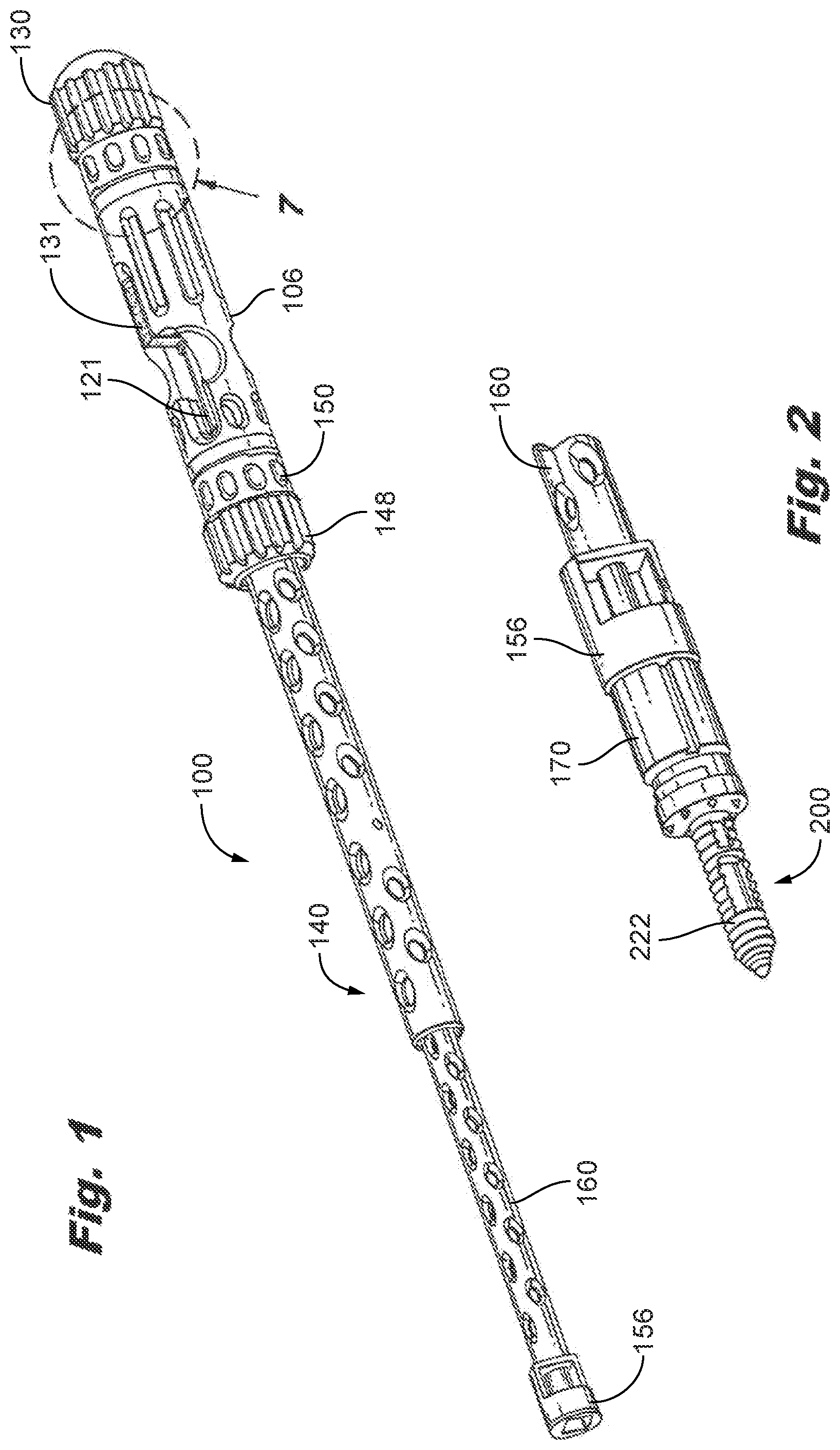 Patent US12588935 — Interspinous implant insertion instrument with staggered path implant deployment mechanism — Figure 1