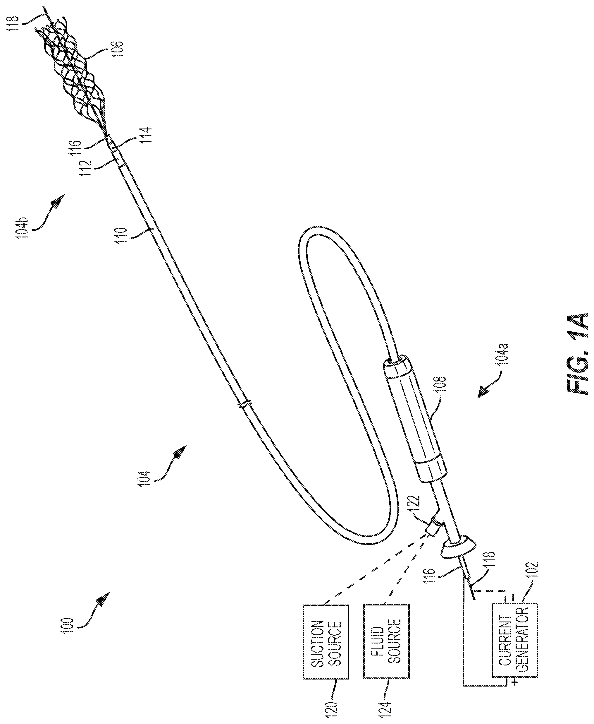Patent US12588943 Figure 1 – Electrically enhanced retrieval of material from vessel lumens